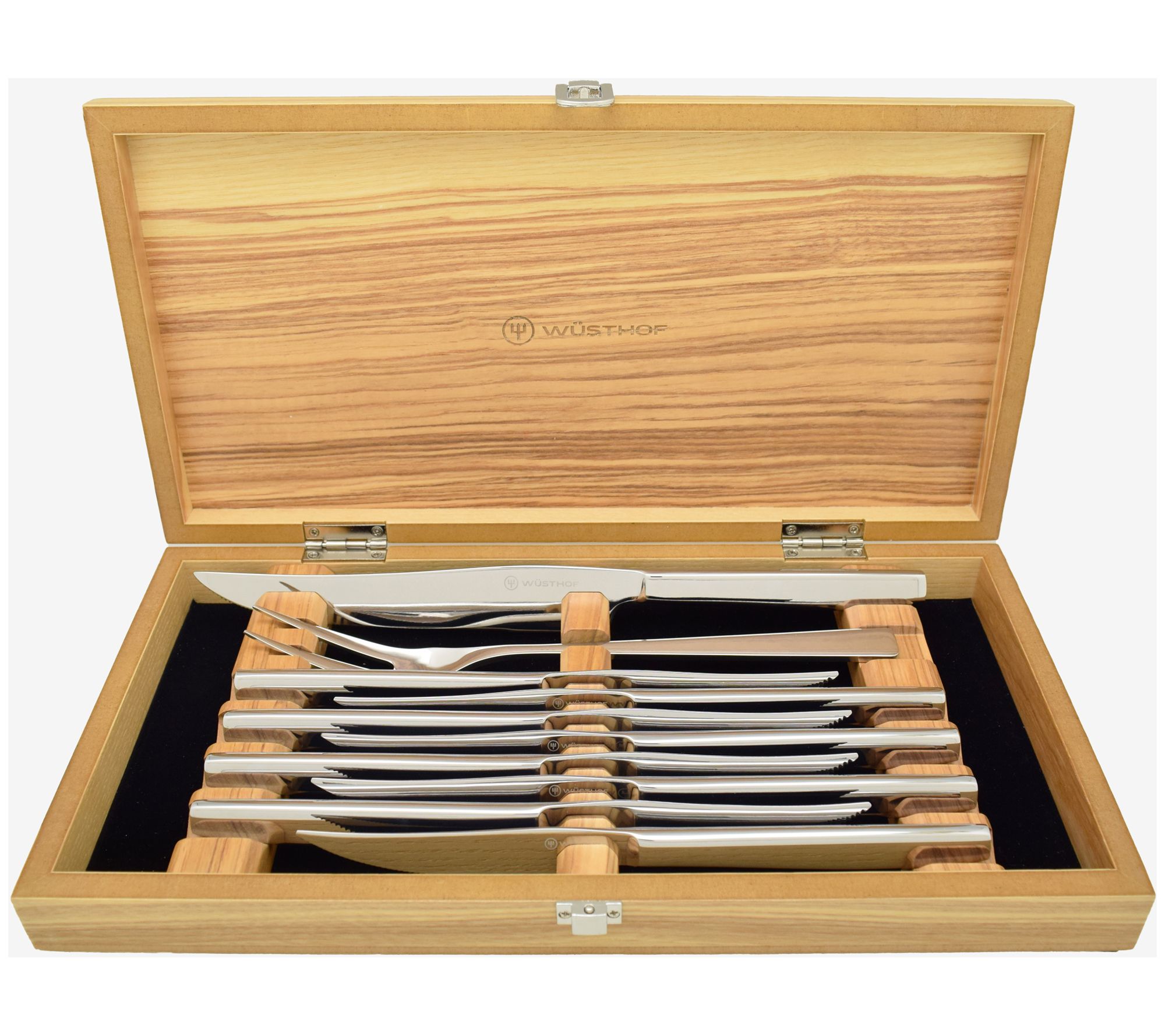  Wusthof Classic Steak Knife Set with Wood Case (6 Piece): Home  & Kitchen