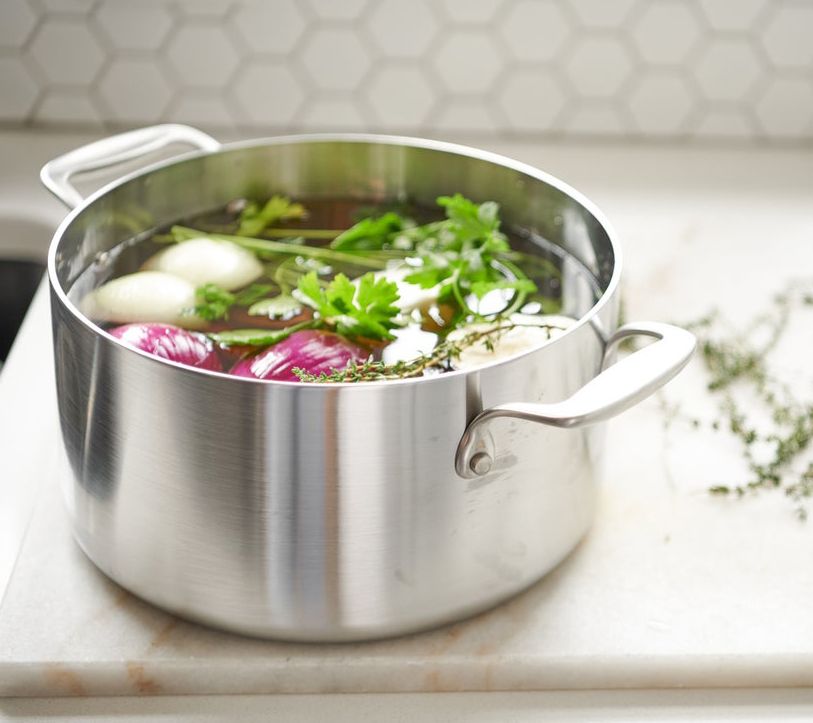 Shop American Kitchen Stainless Steel 6-Qt Stock Pot & Cover