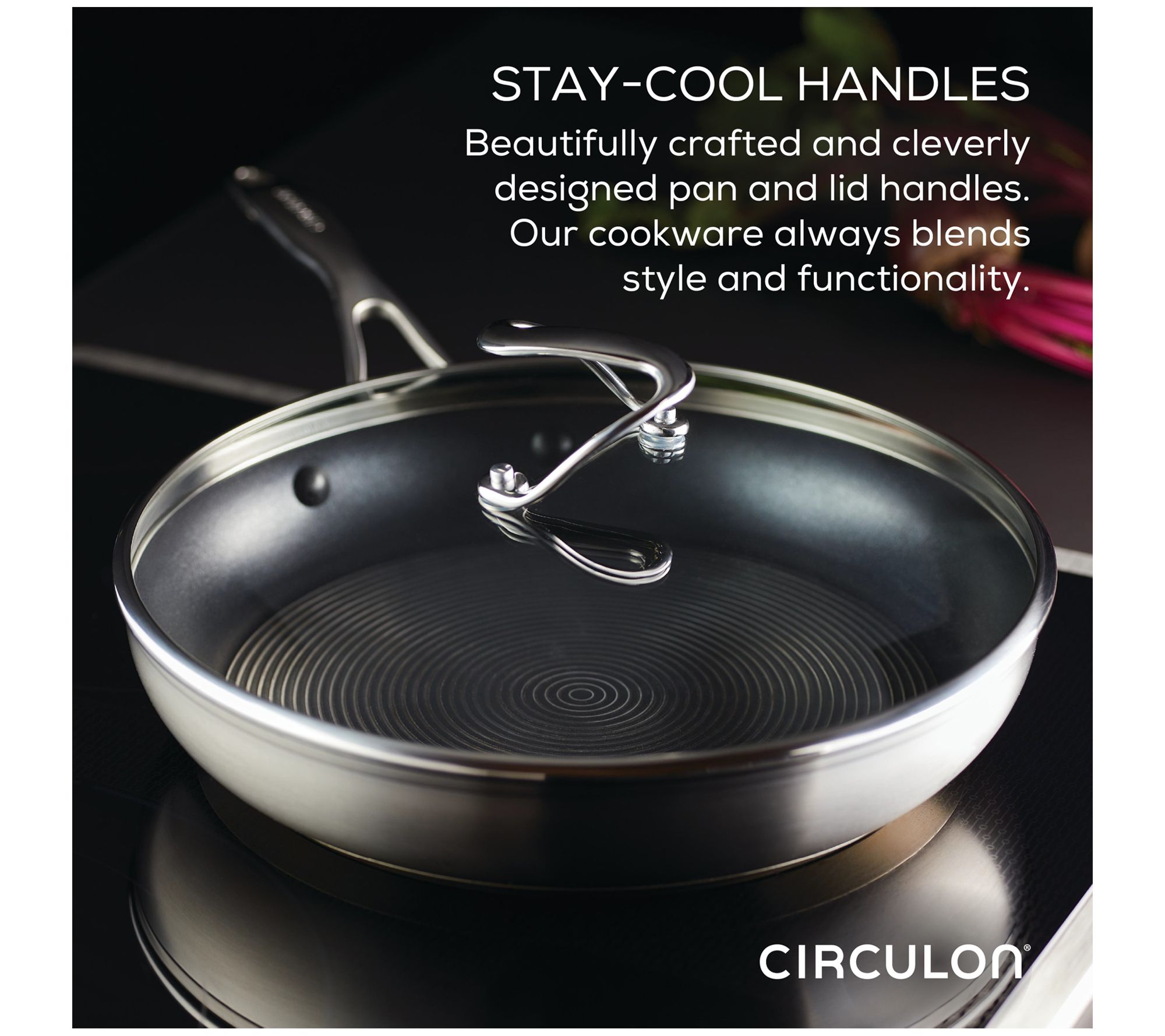 Circulon Nonstick Stainless Steel 10.25in Frying Pan 