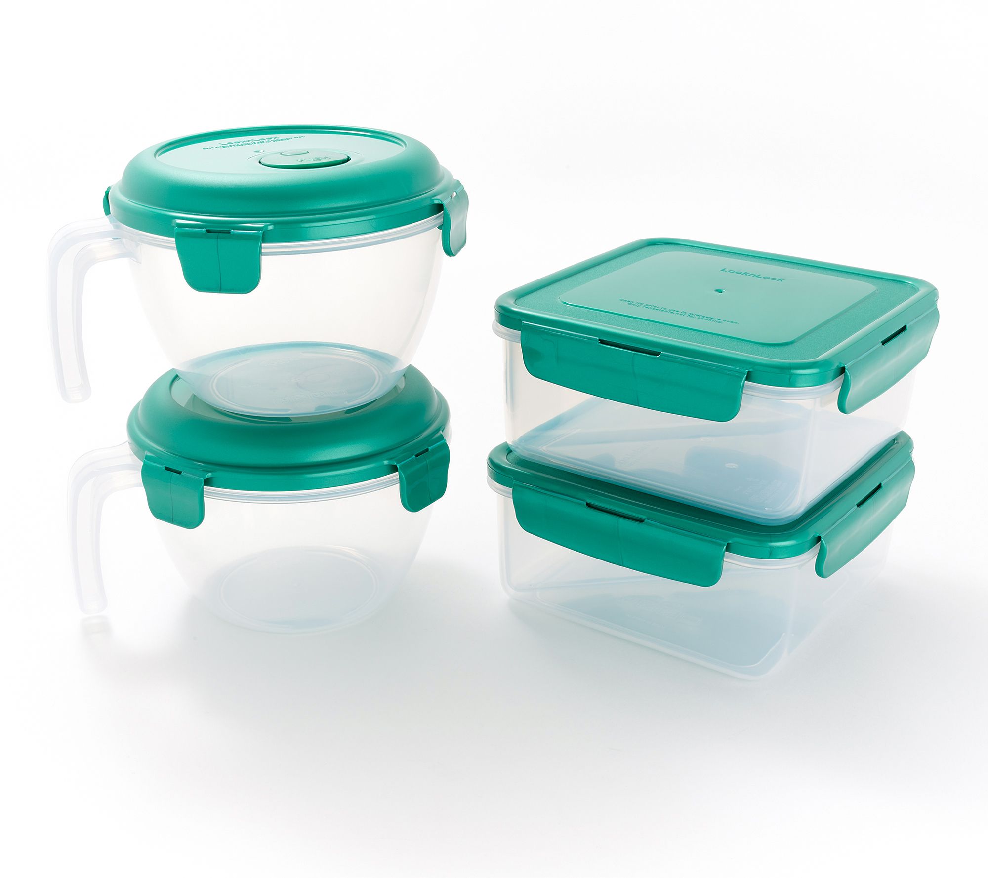 LocknLock 4-Pc Vented Soup Bowls & Sandwich Square Storage Set