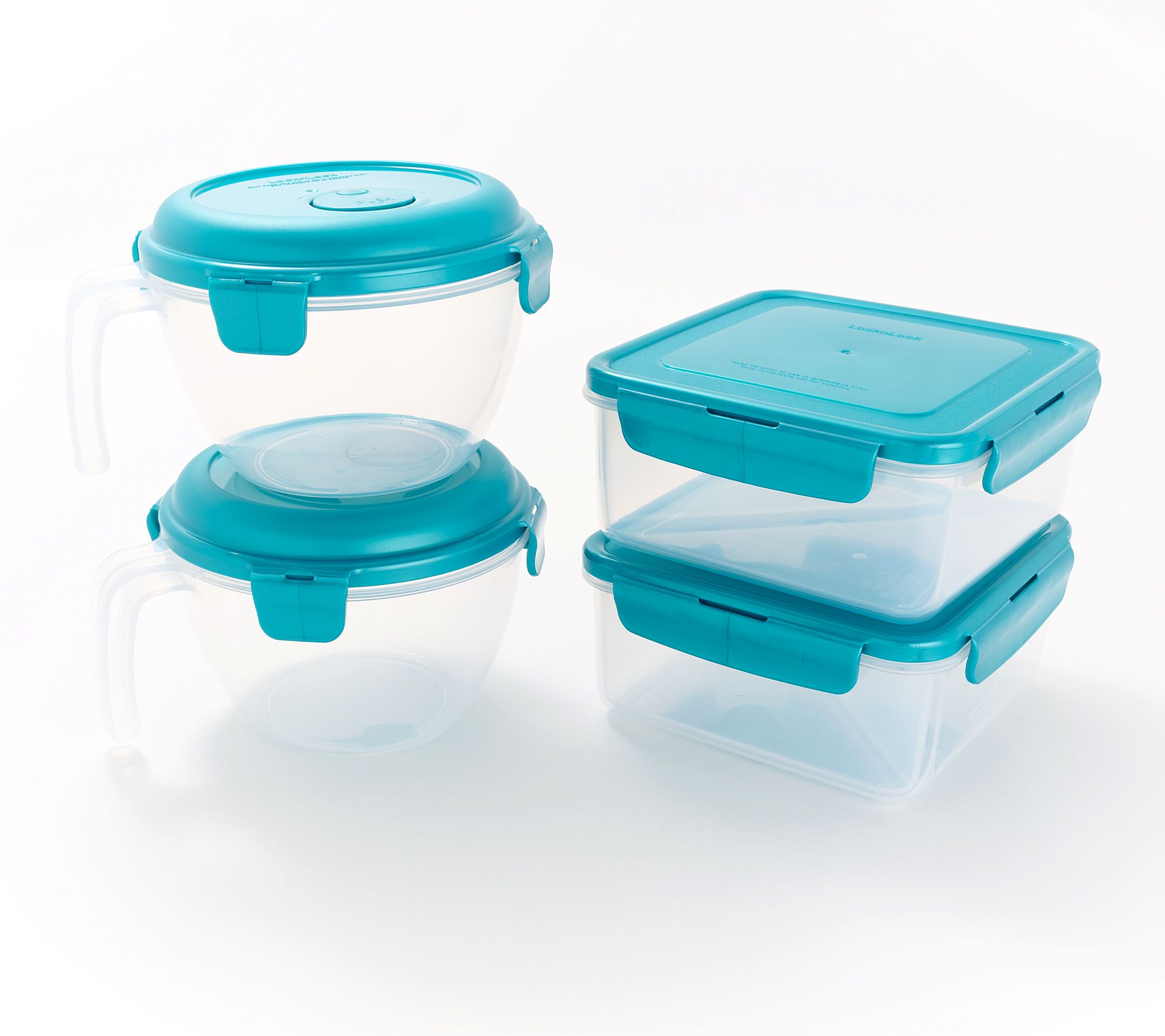 LocknLock 4-Pc Vented Soup Bowls & Sandwich Square Storage Set
