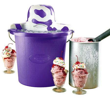 Alex by DASH 2-qt Everyday Ice Cream Maker With Recipes on QVC 