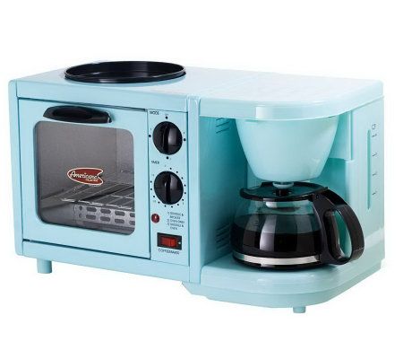 Multifunction Breakfast Station 4 In 1 Multifunction Breakfast Machine Mini  Oven Frying Pan Maker Toaster For Home Light Green 