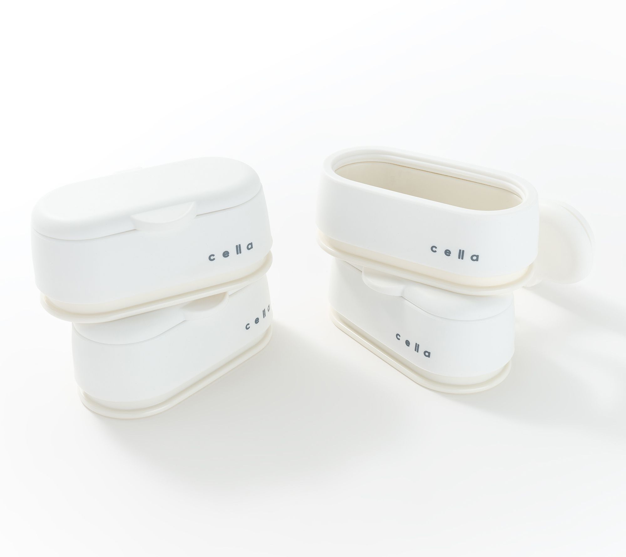 "As Is" Cella Set of 4 Pour & Store Bag Sealing Lids