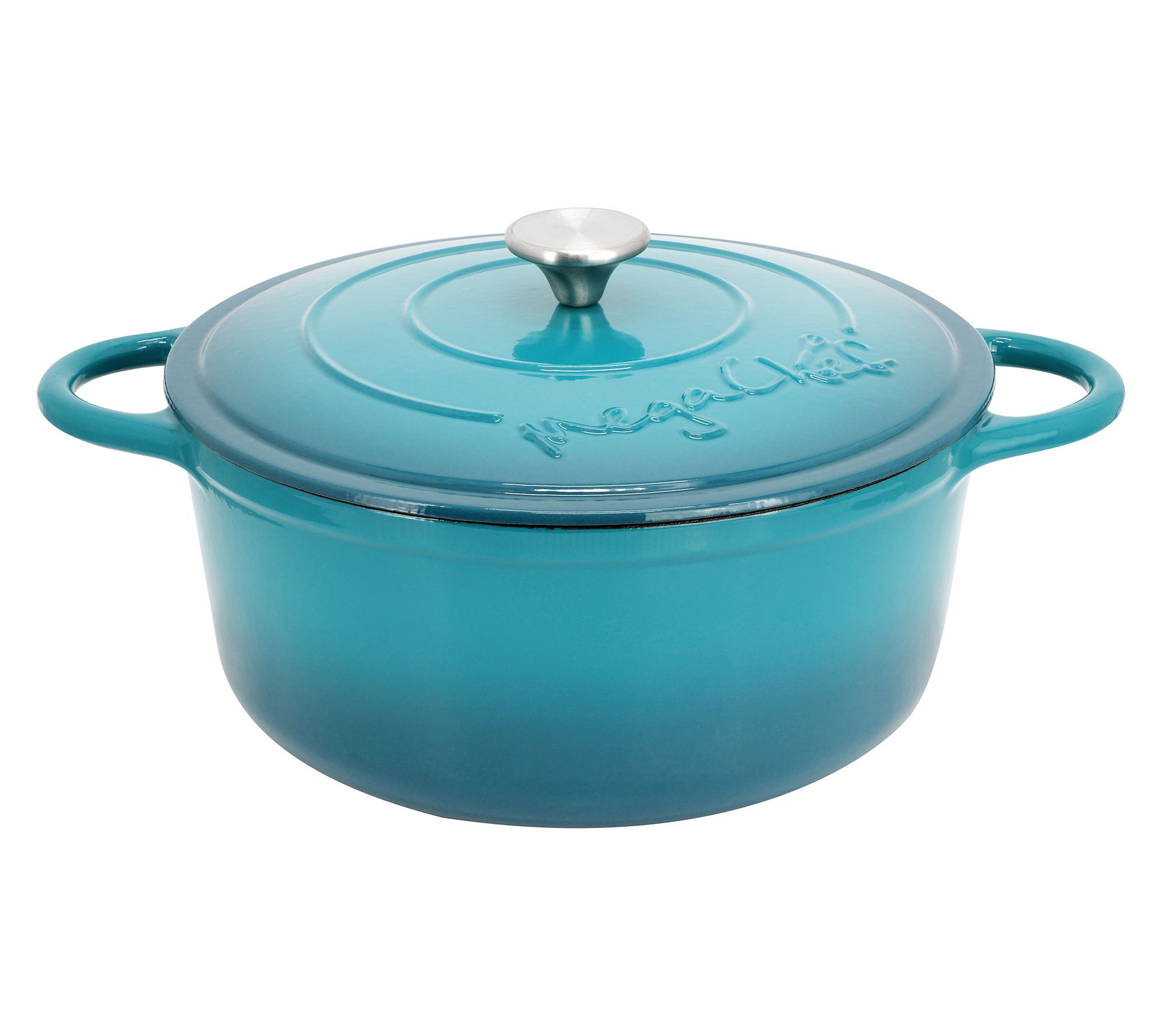  MegaChef 6.35 Qt. Cast Iron Dutch Oven w/ SelfBasting Lid