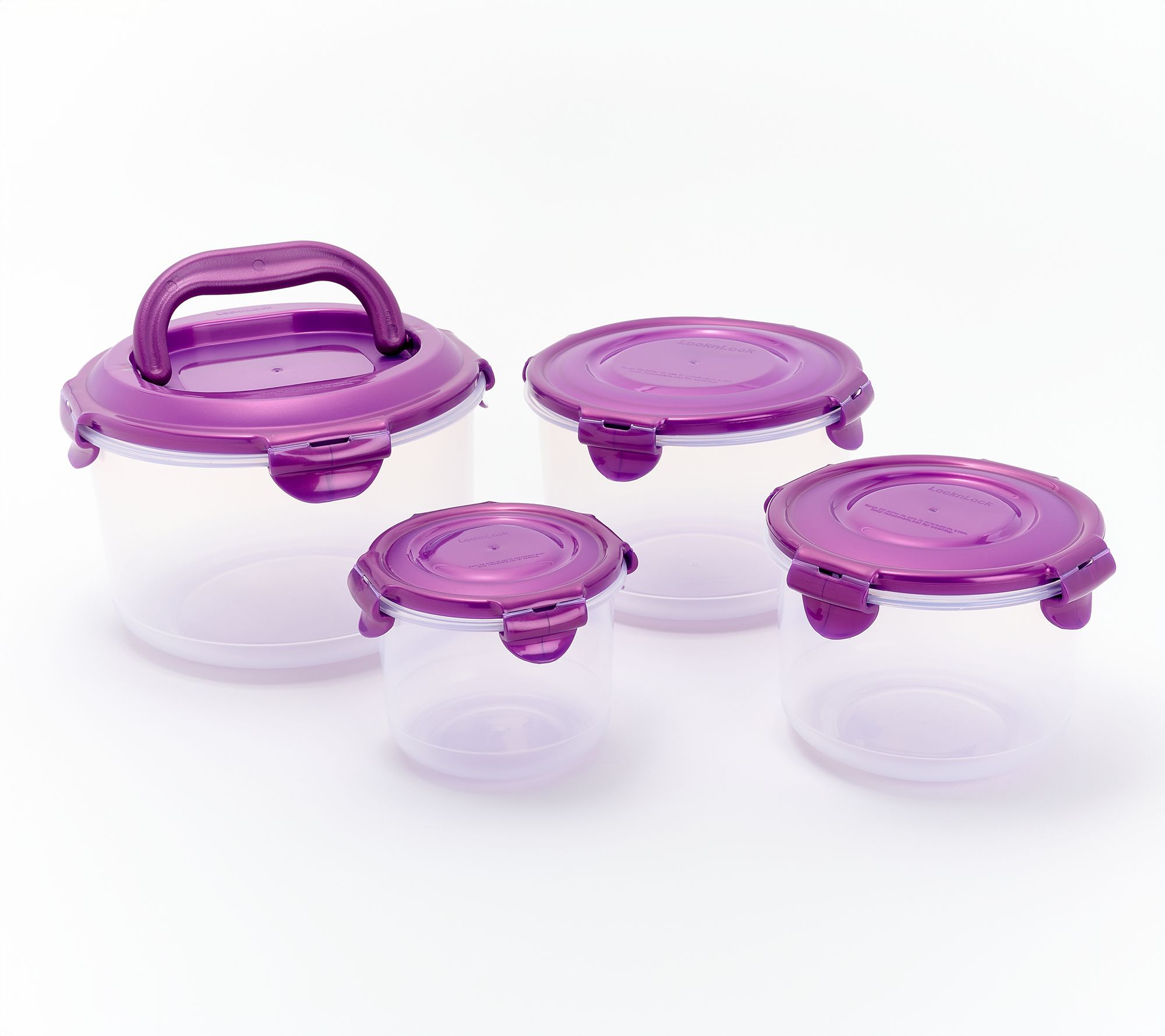 LocknLock 4-Piece Nestable Canister Storage Set