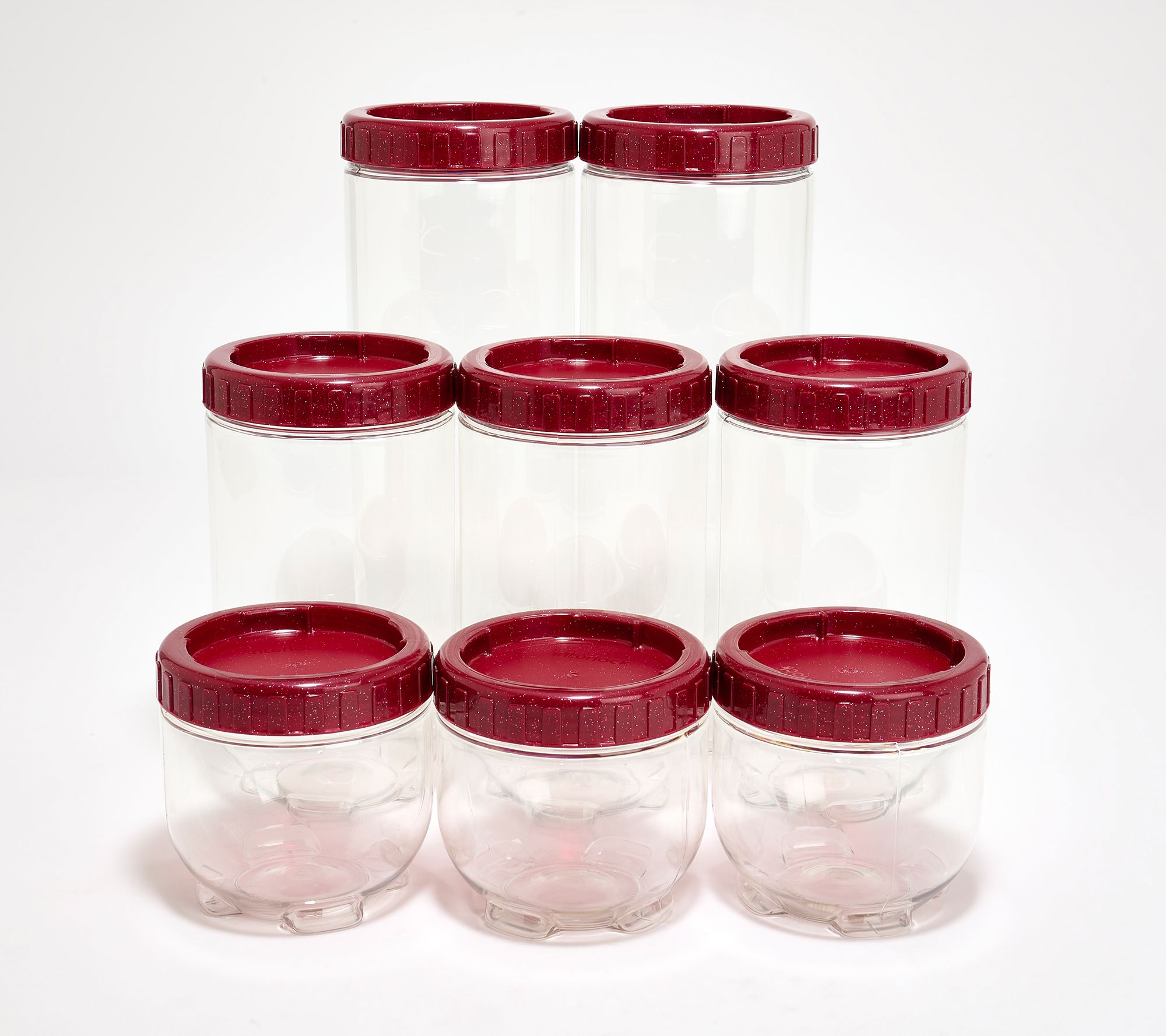 LocknLock 8-Piece Interlockling Round Canisters