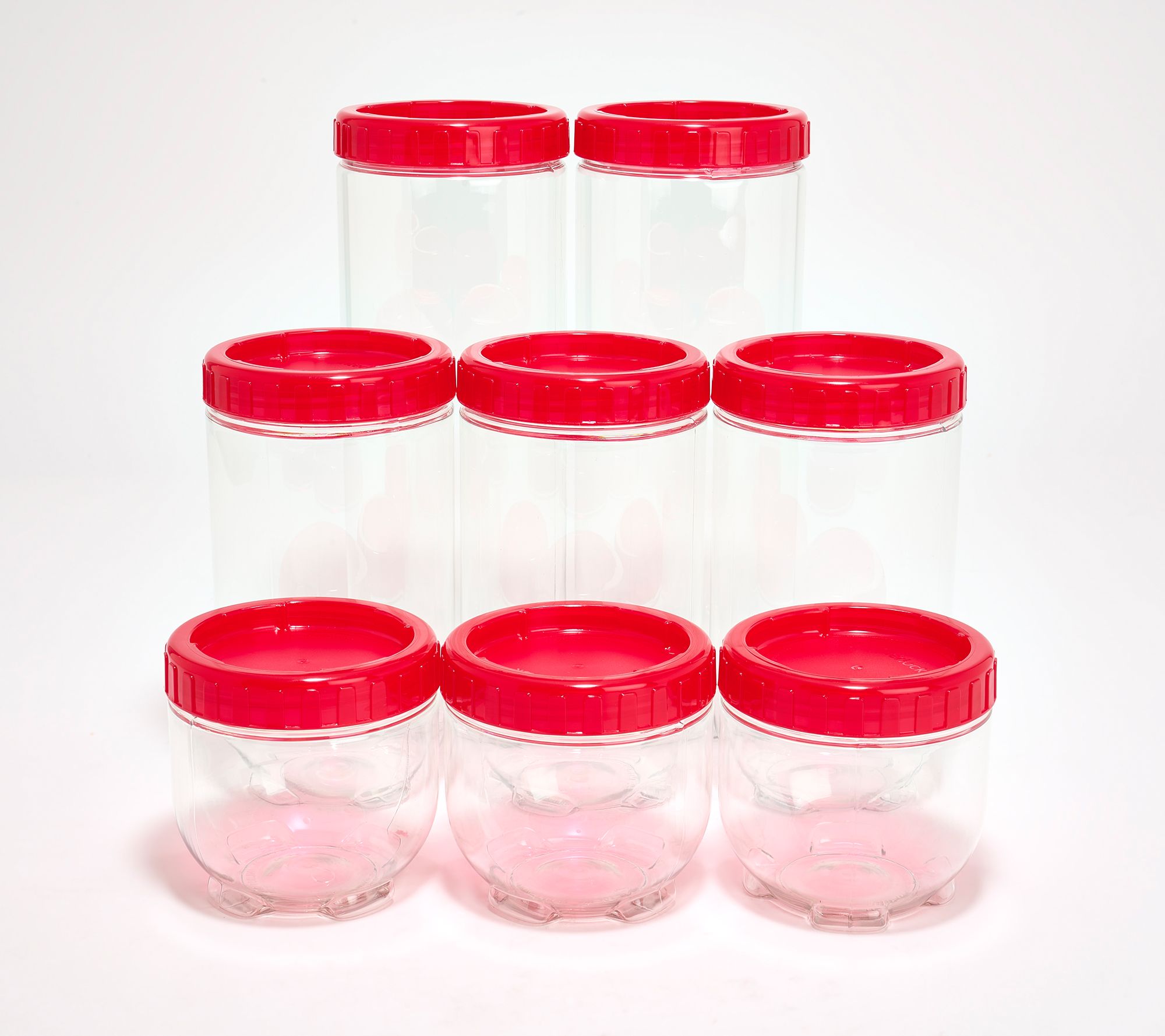 LocknLock 8-Piece Interlockling Round Canisters