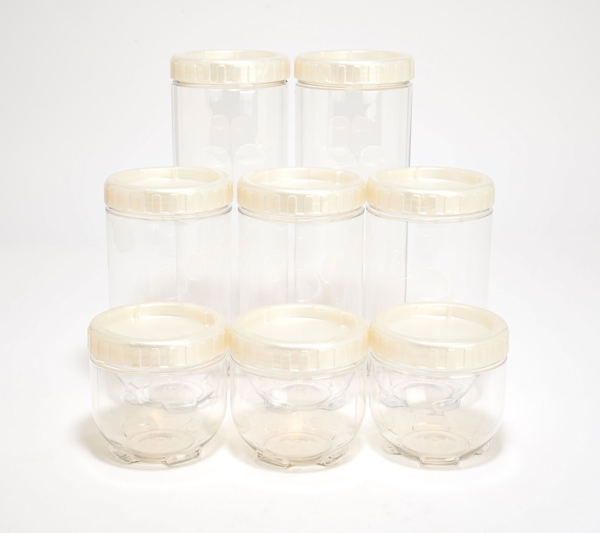 LocknLock 8-Piece Interlockling Round Canisters