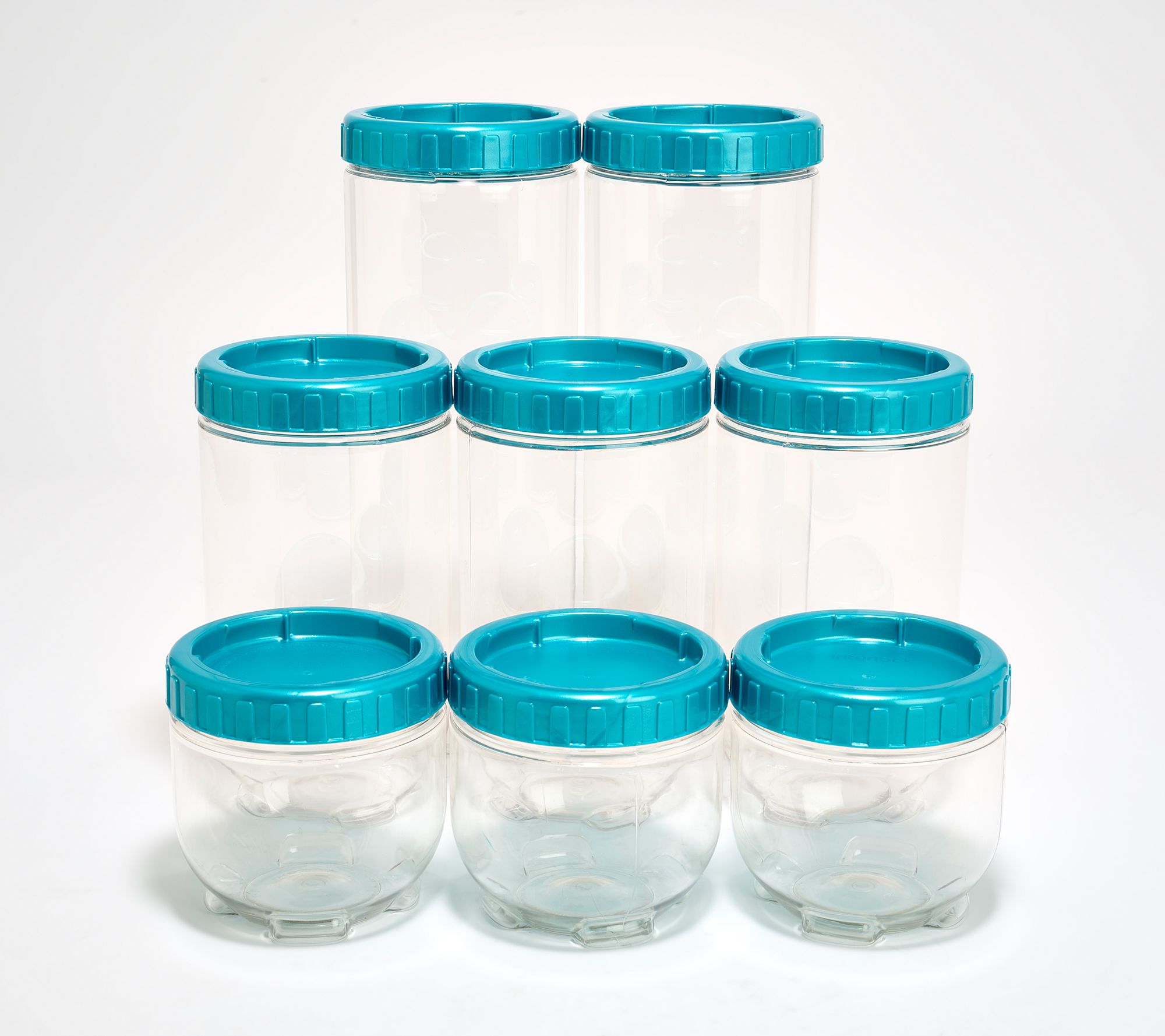 LocknLock 8-Piece Interlockling Round Canisters