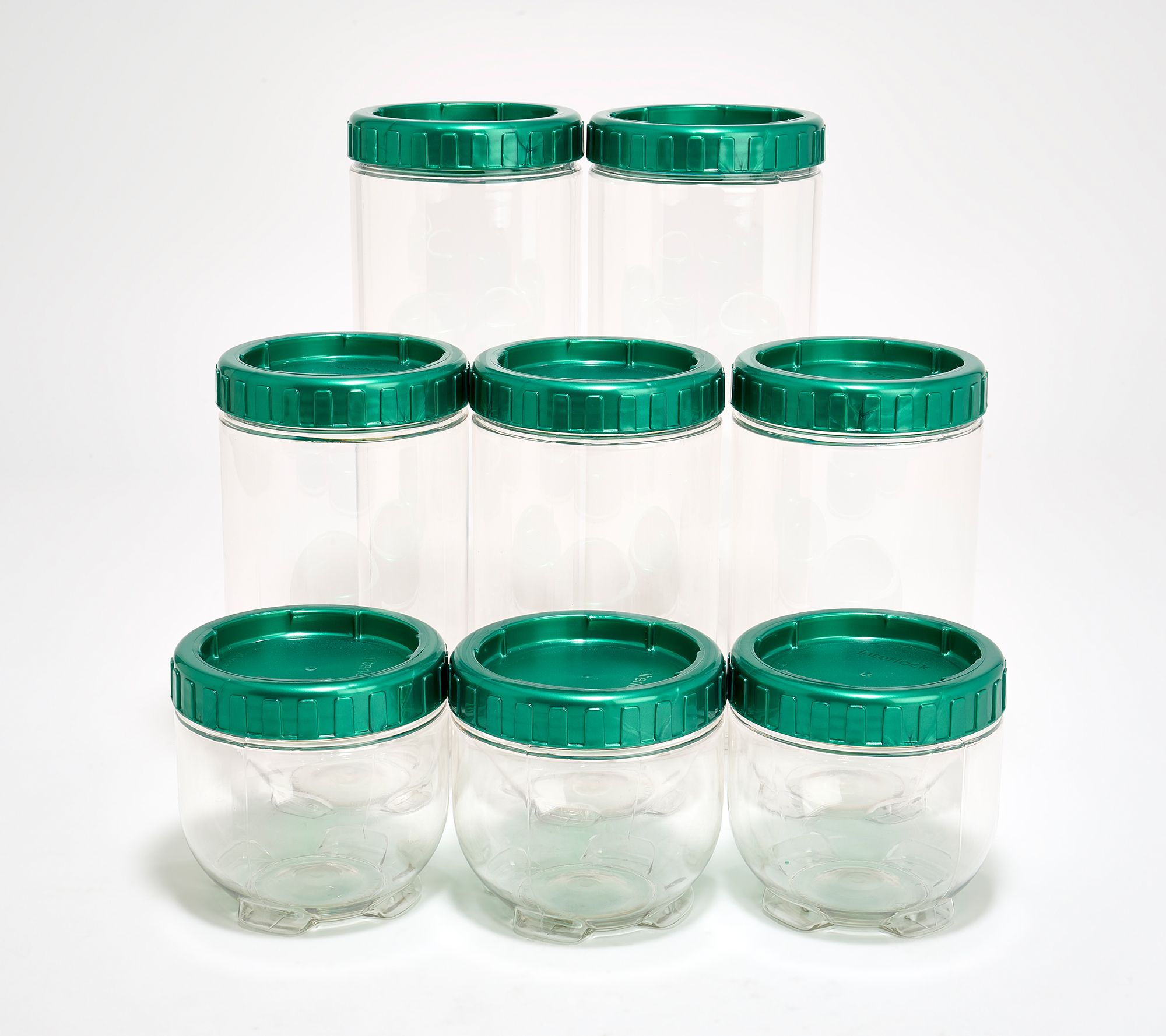 LocknLock 8-Piece Interlockling Round Canisters