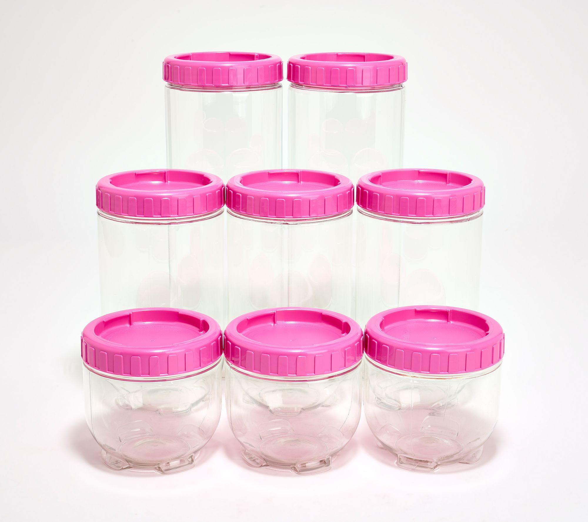 LocknLock 8-Piece Interlockling Round Canisters