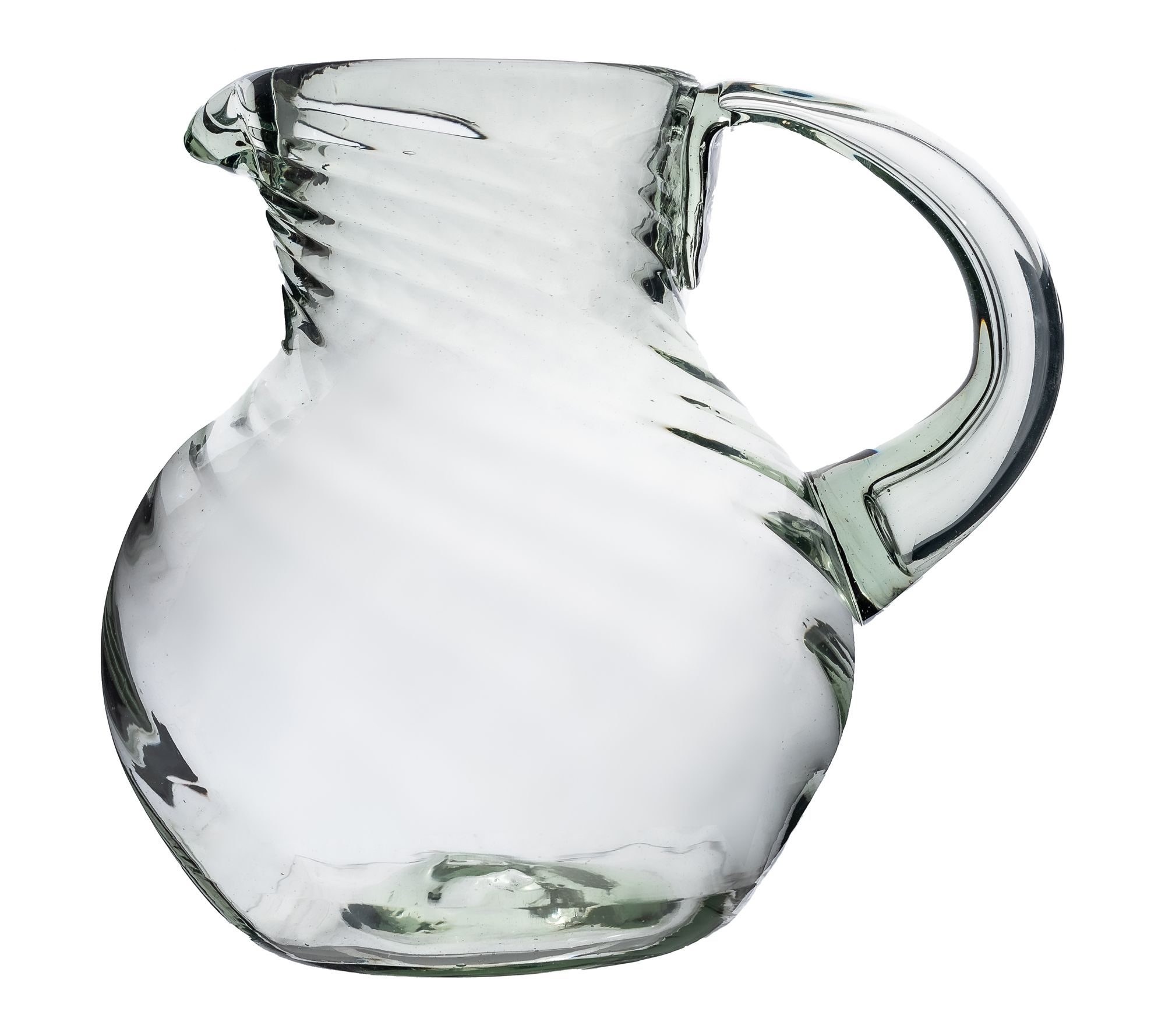 10 Strawberry Street Optic Swirl Mexican Glassware, Pitcher