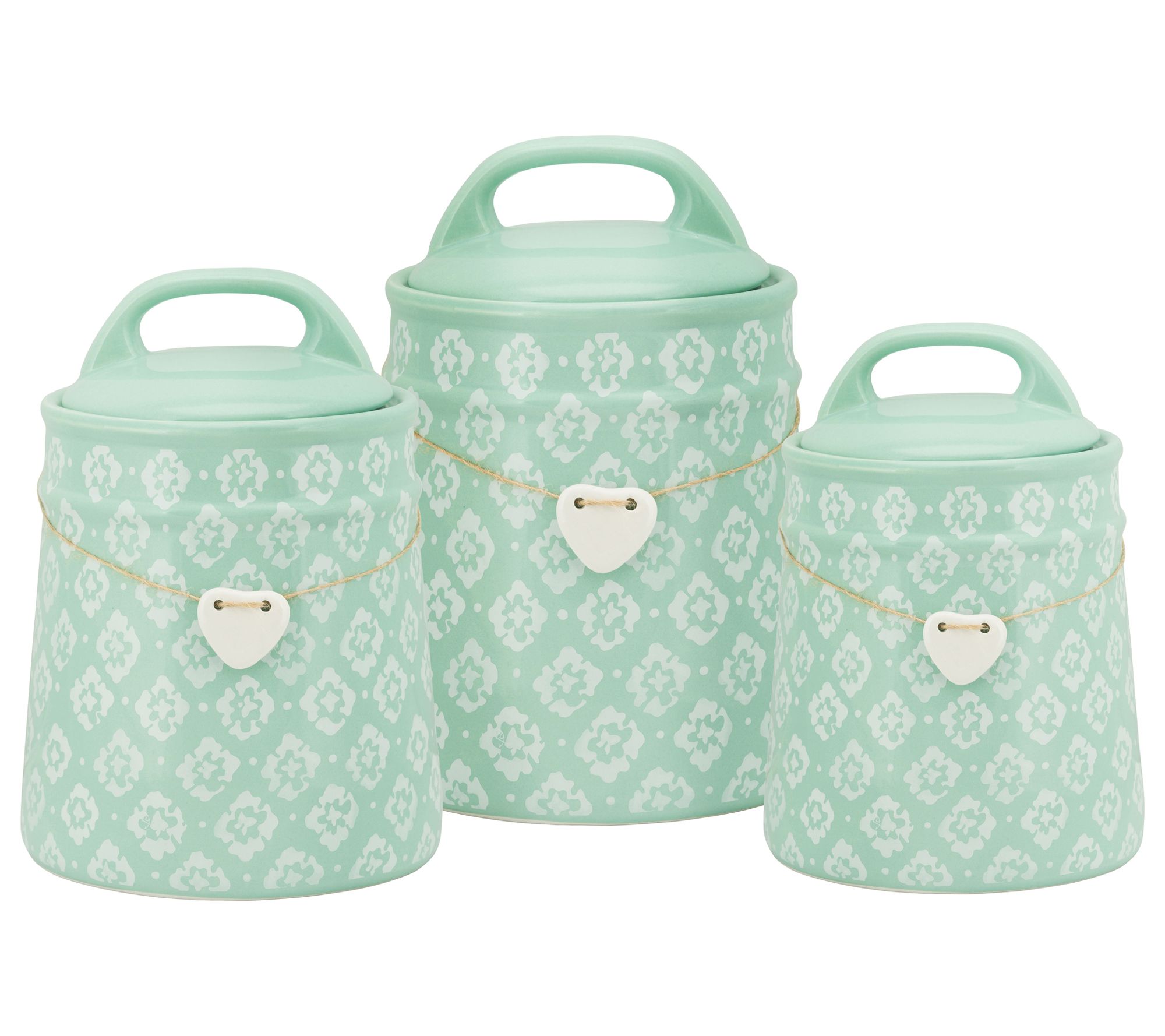 10 Strawberry Street Marquis 3-piece Canister Set - Blue