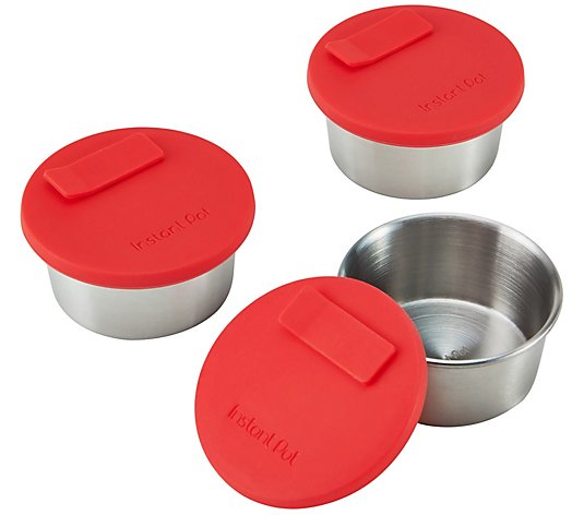Instant Pot Official Set of 3 Stainless Steel Baking Cups