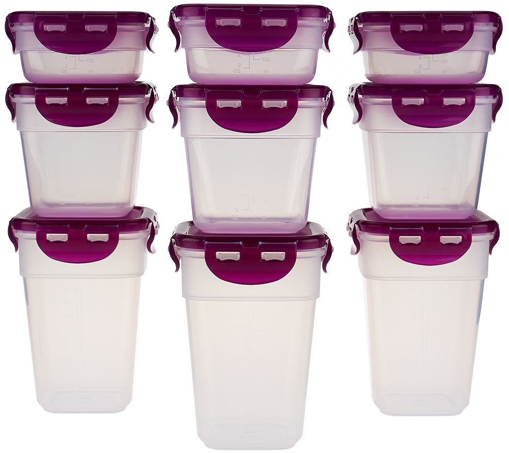 Lock & Lock 9 piece Mini Nestable Storage Set