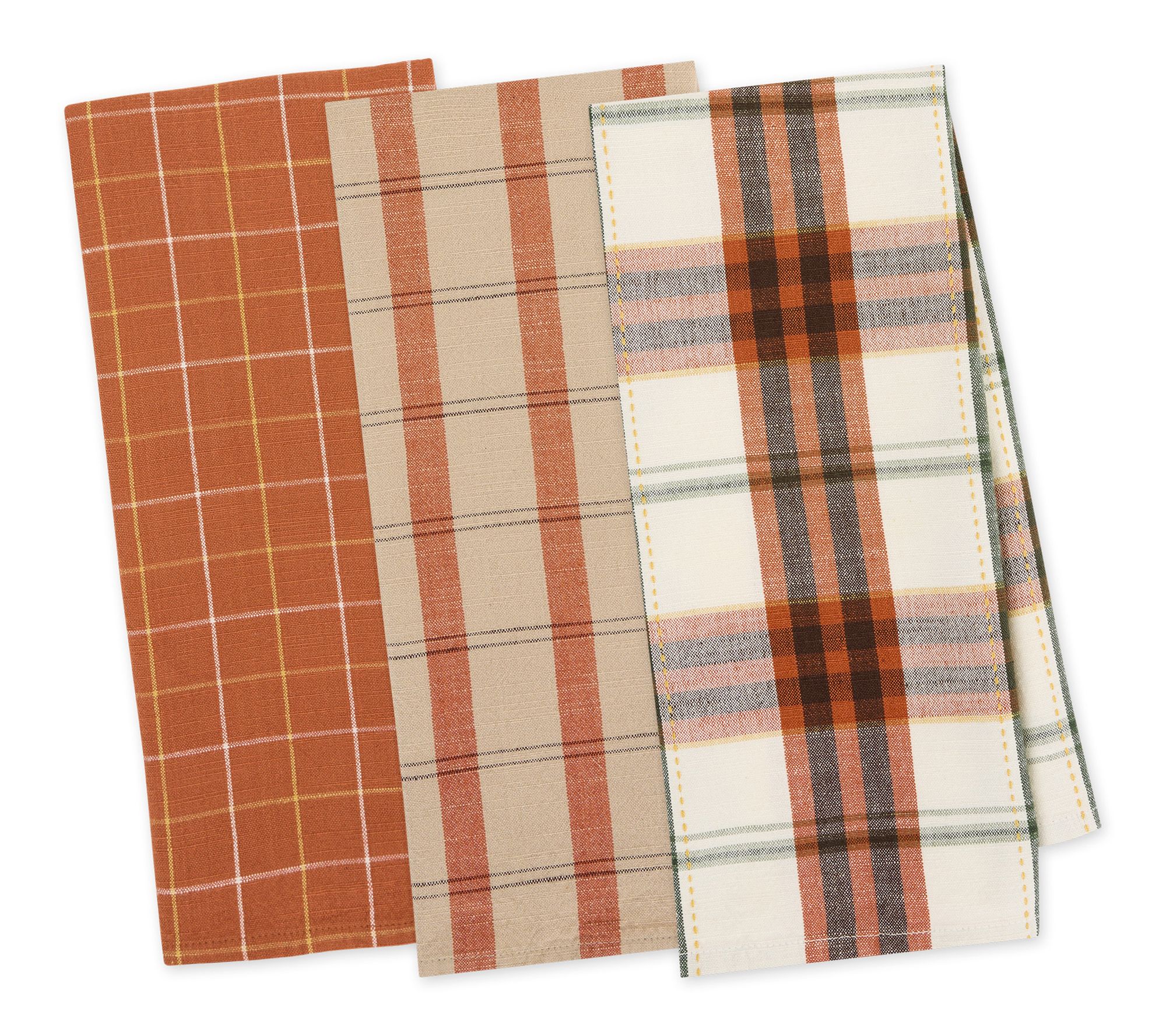 Design Imports Set of 3 Autumn Picnic Dishtowels