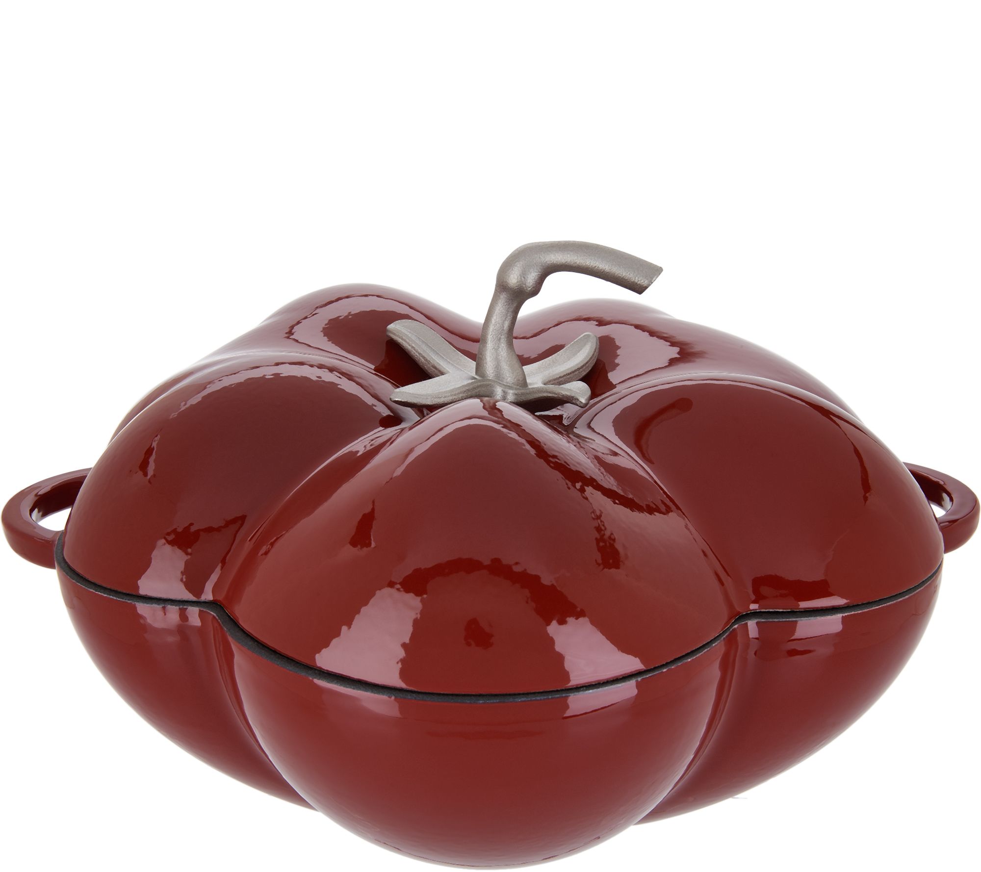Martha Stewart Cast Iron Tomato Shaped 2 Quart Casserole New in Box
