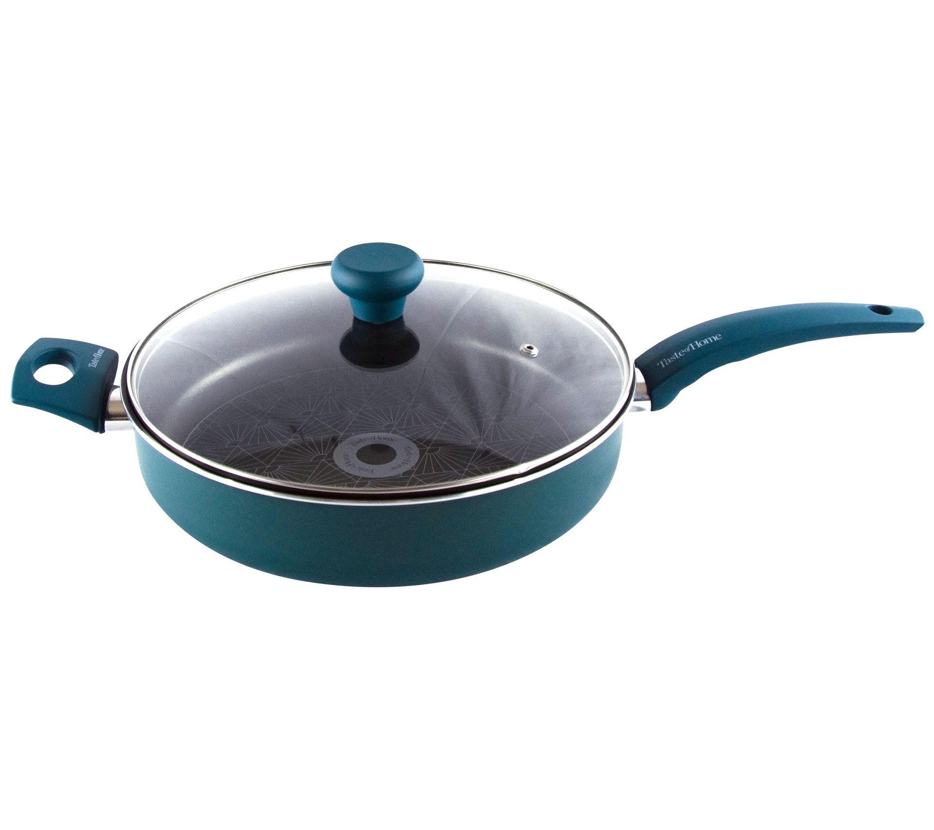 Taste of Home 4-Qt Nonstick Saute Pan with Lid & Helper Handle