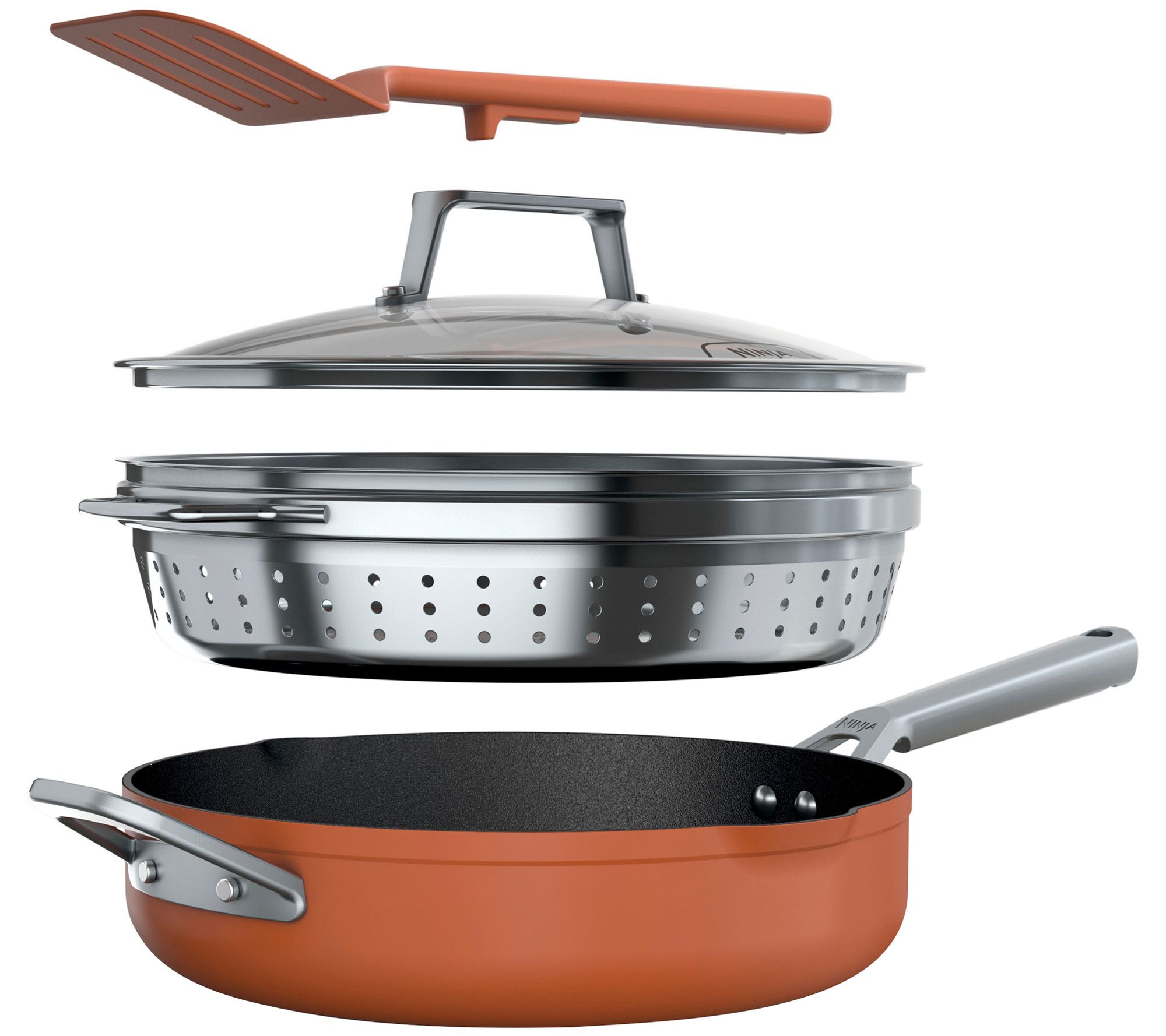 Meyer Cookware : Buy Meyer Accent Series Hard Anodized Nonstick & Stainless  Steel Pots and Pans / Essential Set of 6 Online