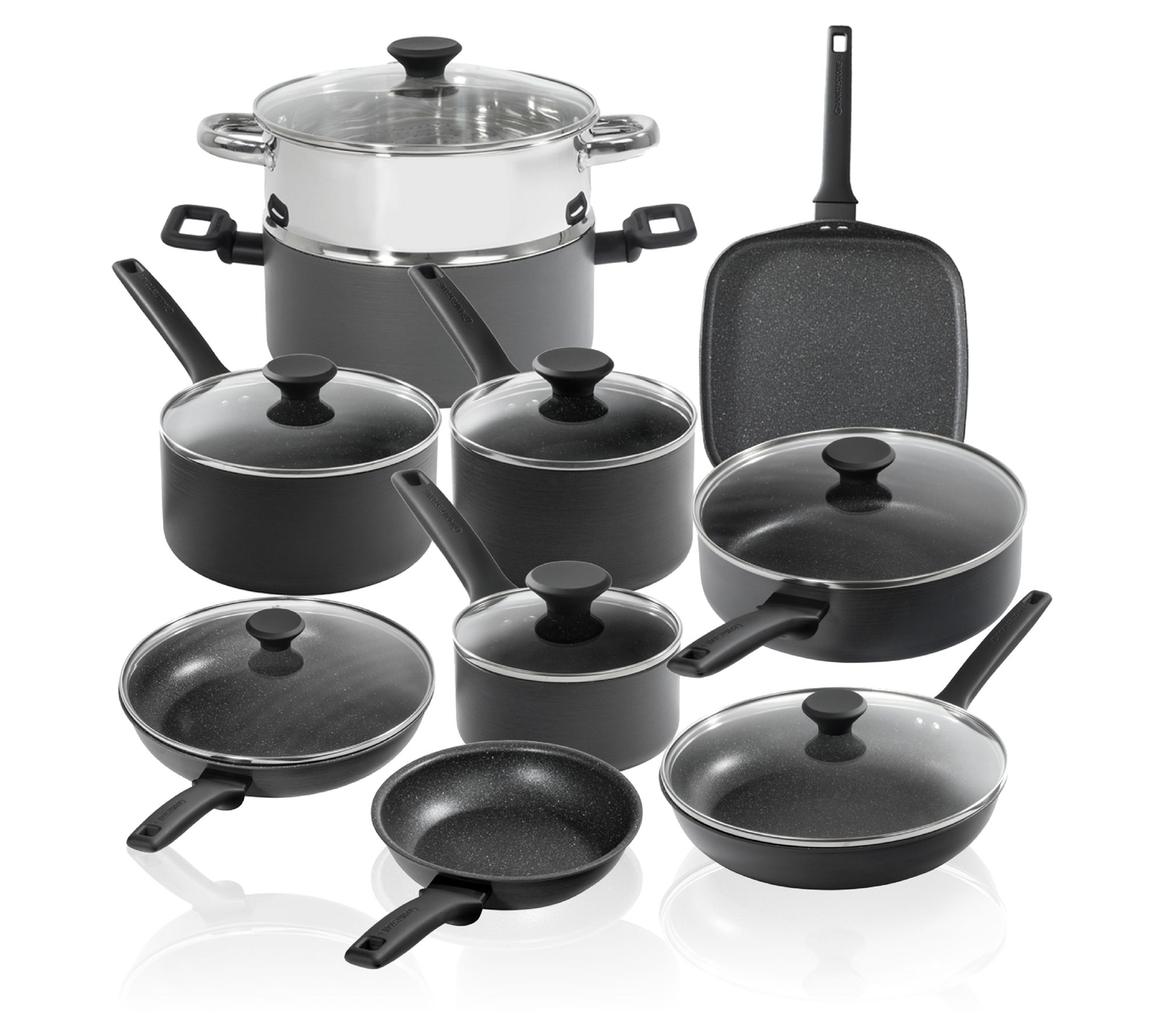 Granitestone Original 10 Piece Nonstick Cookware Set, Scratch-Resistant,  Granite-Coated, Dishwasher and Oven-Safe Kitchenware, PFOA-Free Pots and  Pans