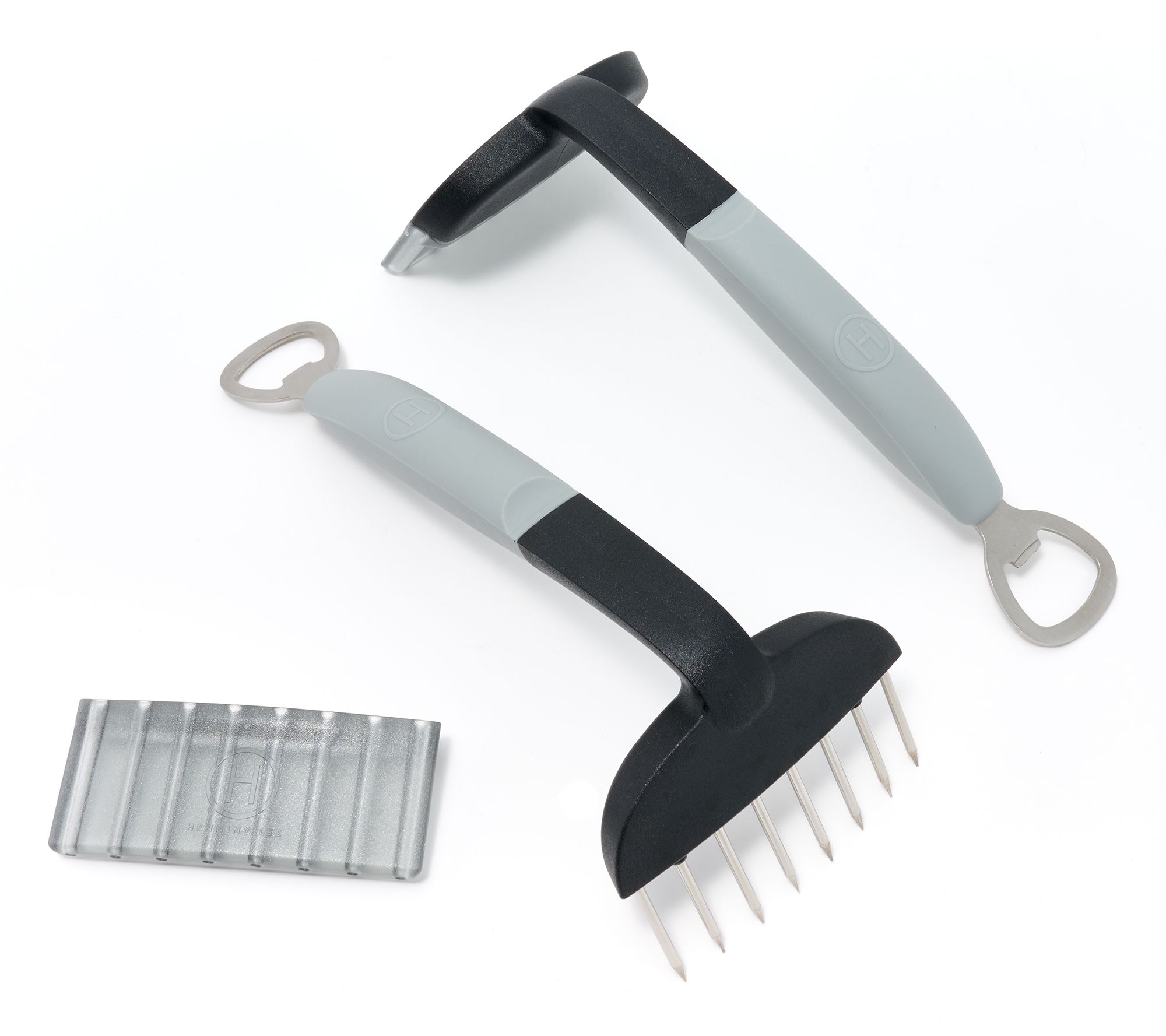 Henning Lee Set of (2) 2-in-1 Meat Shredders w/ Sheaths