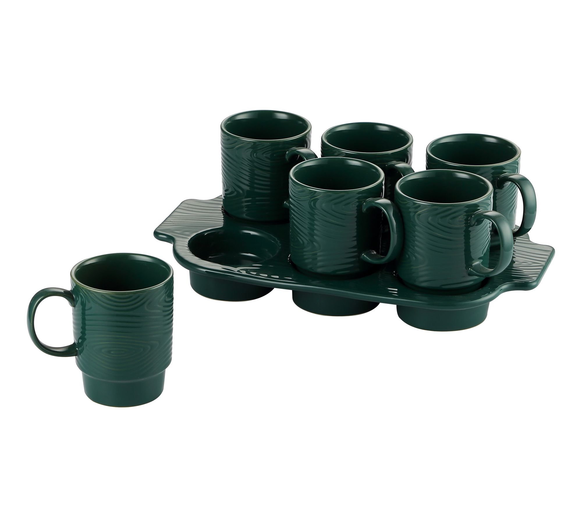 Temp-tations Woodland 7-Piece Mug and Muffin Set