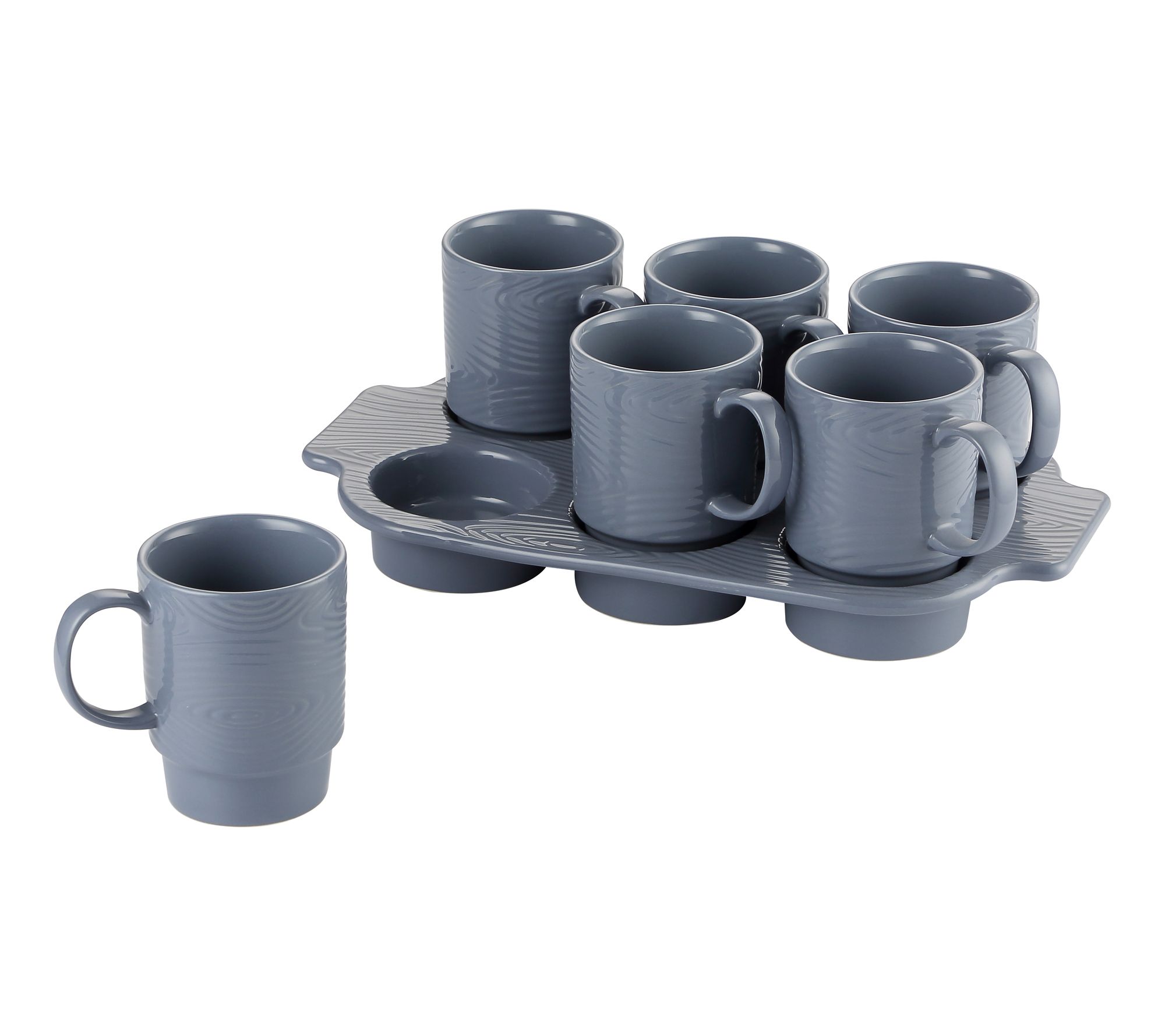 Temp-tations Woodland 7-Piece Mug and Muffin Set