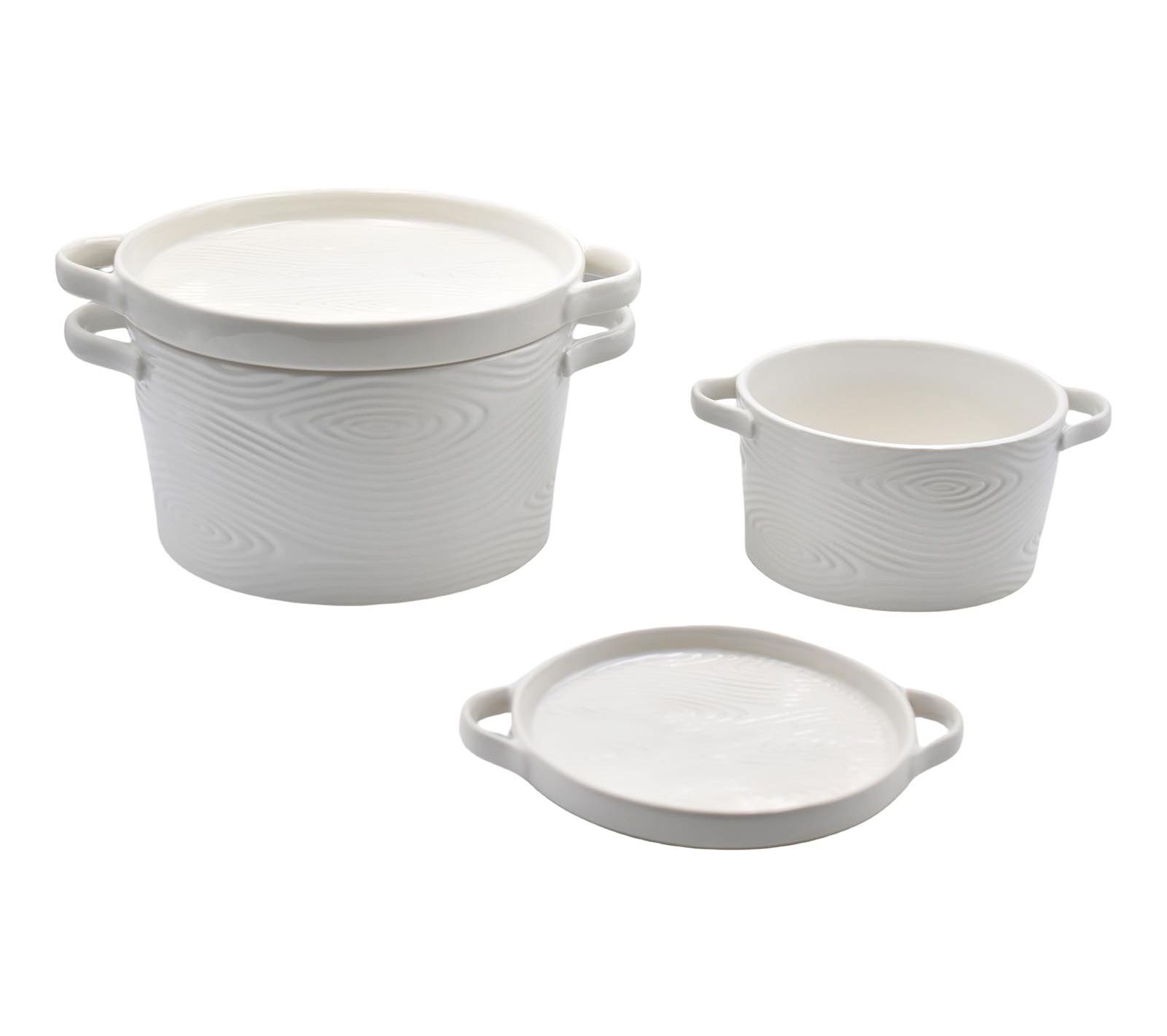 Temp-tations Woodland Set of (2) Bakers w/ Deep Dish Lid-Its