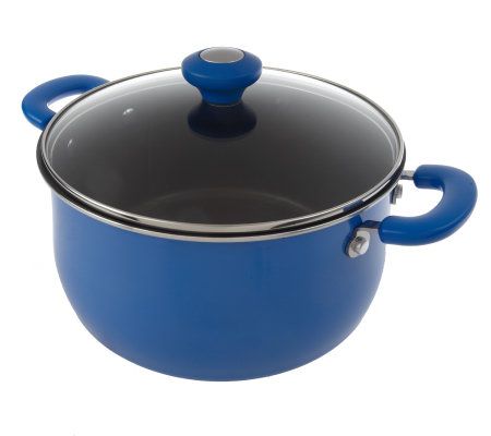 CooksEssentials Porcelain Enamel 10-piece Cookware Set - QVC.com