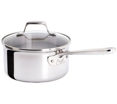 Emeril 2.3 3 Quart Saucepan Pot All Clad Non Stick Cookware 8” 10