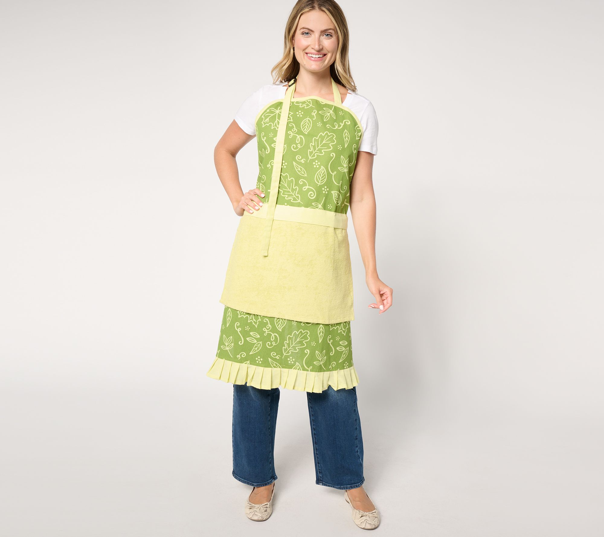 "As Is" Temp-tations Special Edition Seasonal Apron w/2 Towels