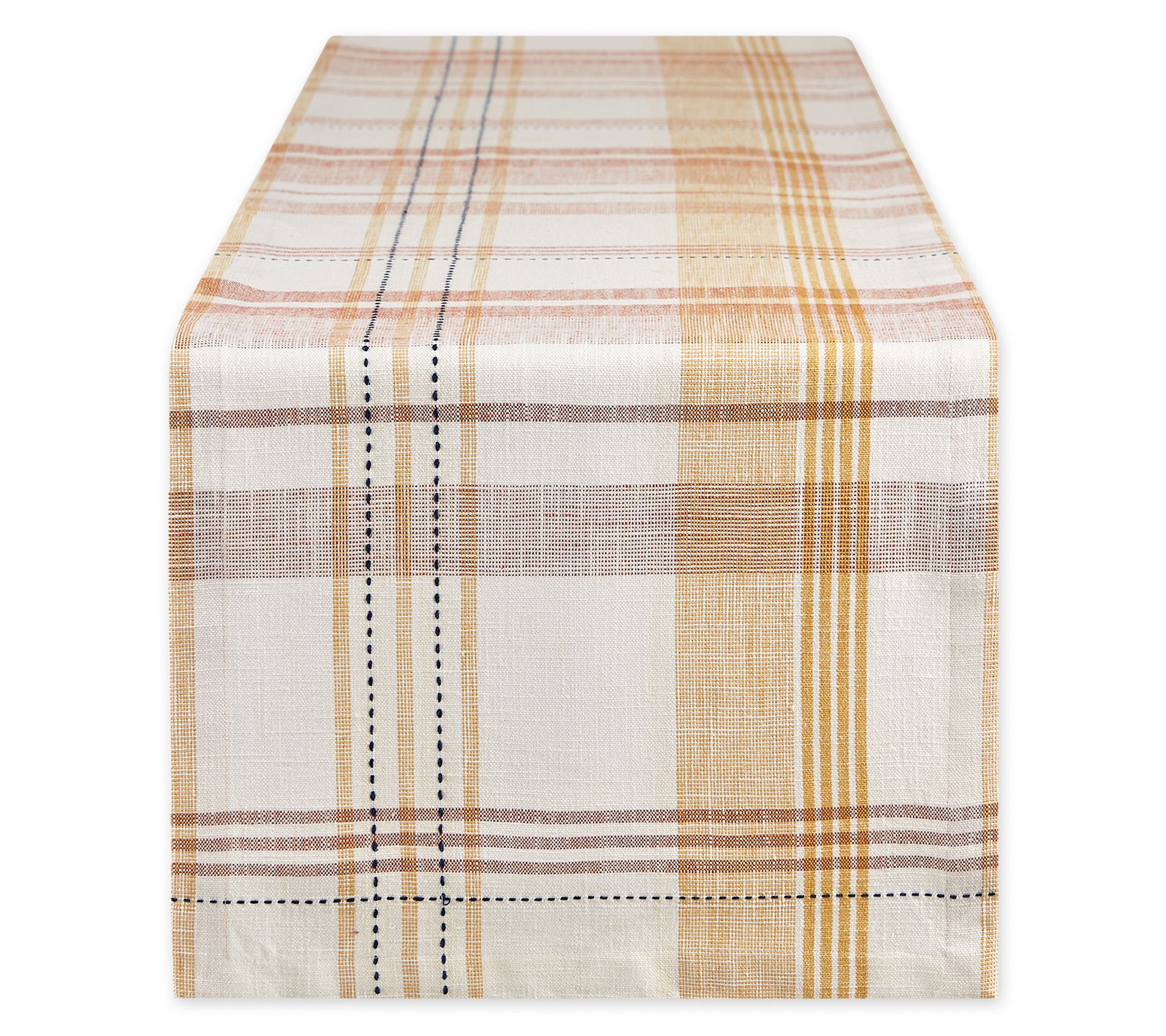 Design Imports Veranda Plaid Table Runner