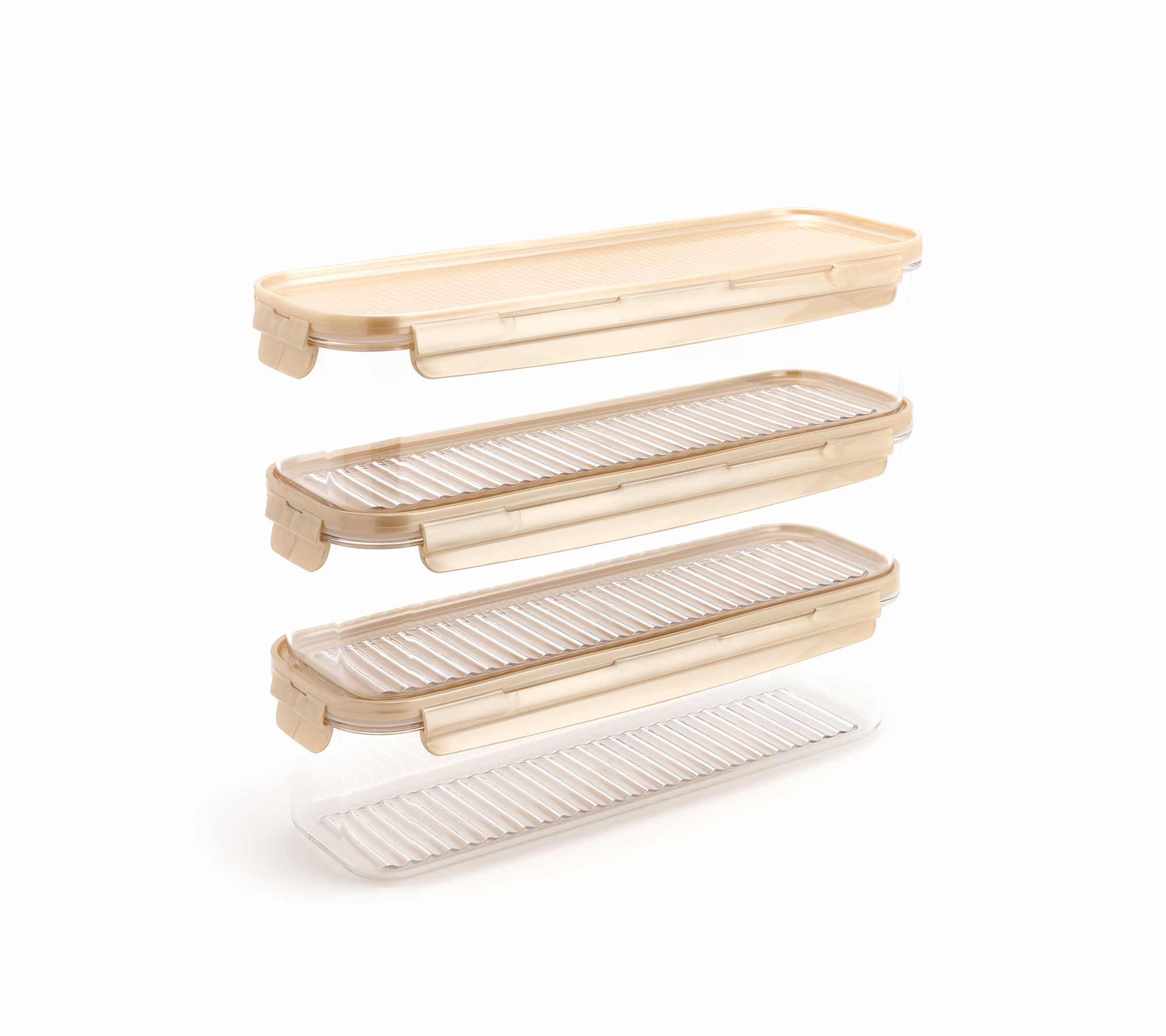  LocknLock Set of (3) 7.5-Cup Tritan Rectangles