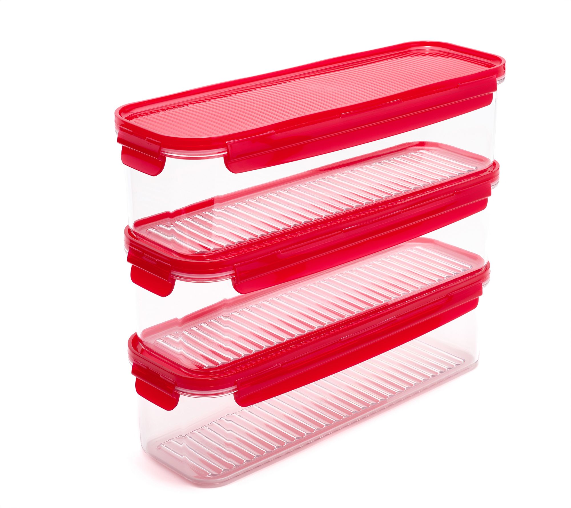 LocknLock Set of (3) 7.5-Cup Tritan Rectangles