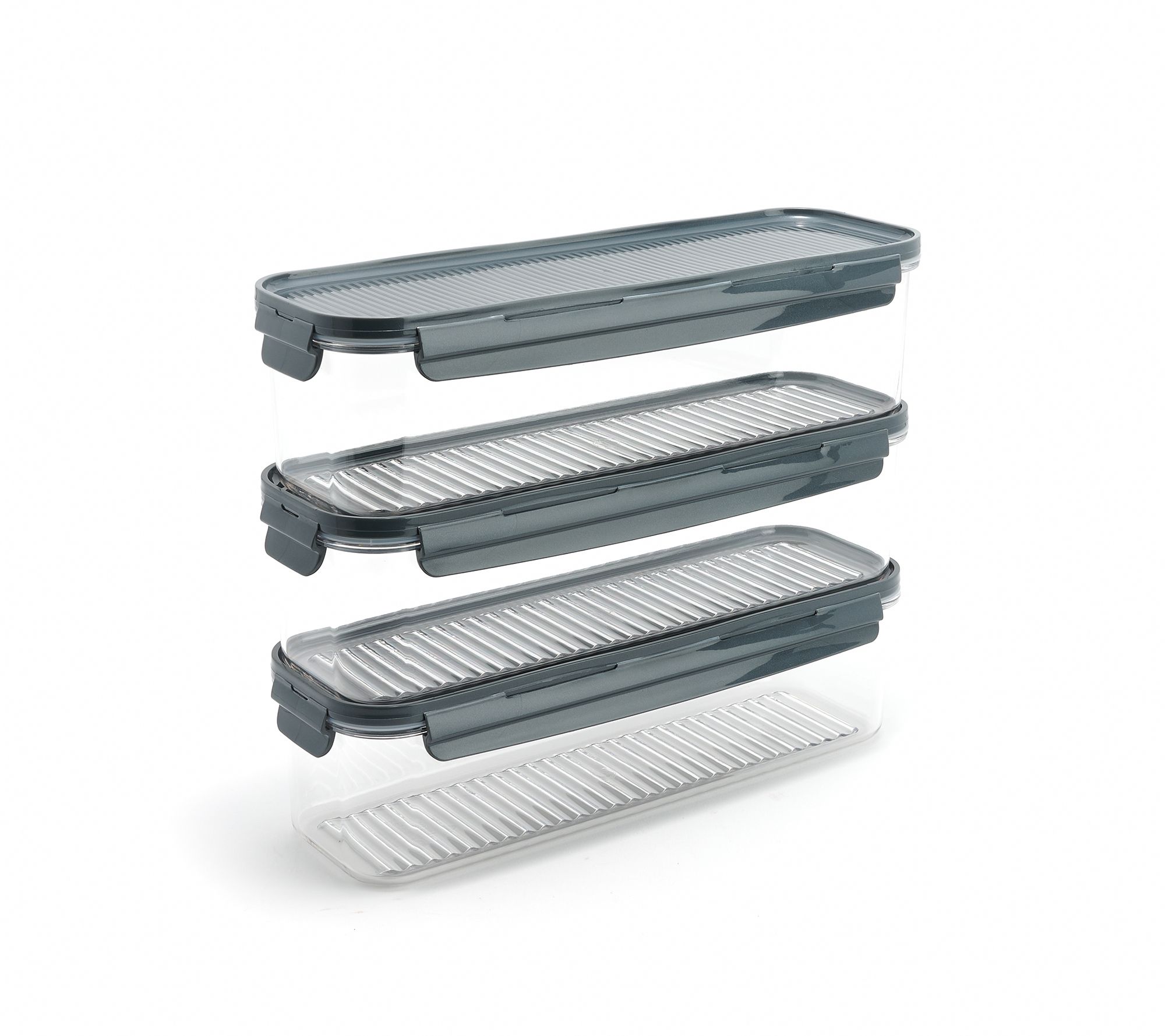 LocknLock Set of (3) 7.5-Cup Tritan Rectangles