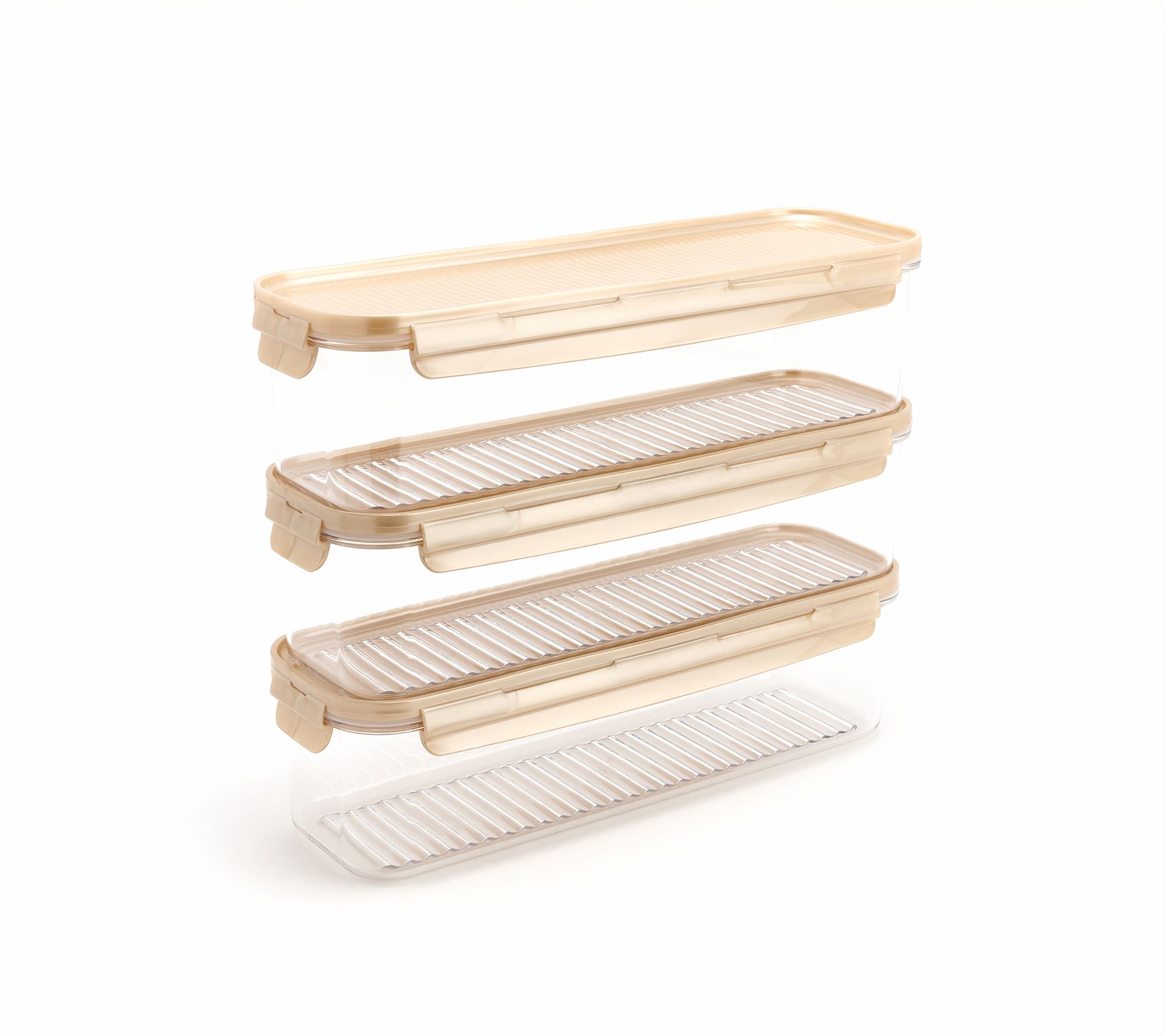 LocknLock Set of (3) 7.5-Cup Tritan Rectangles