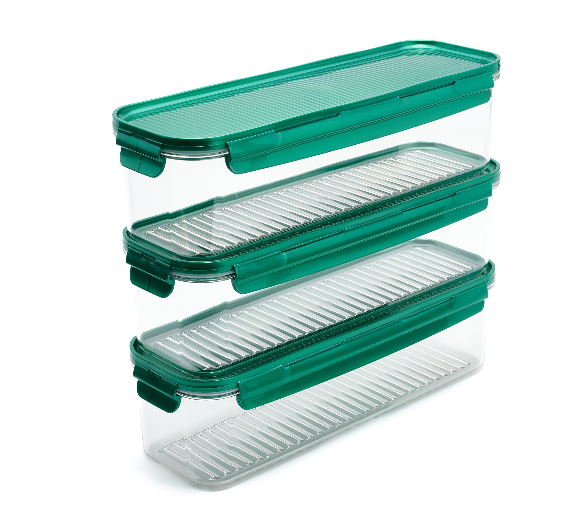 LocknLock Set of (3) 7.5-Cup Tritan Rectangles