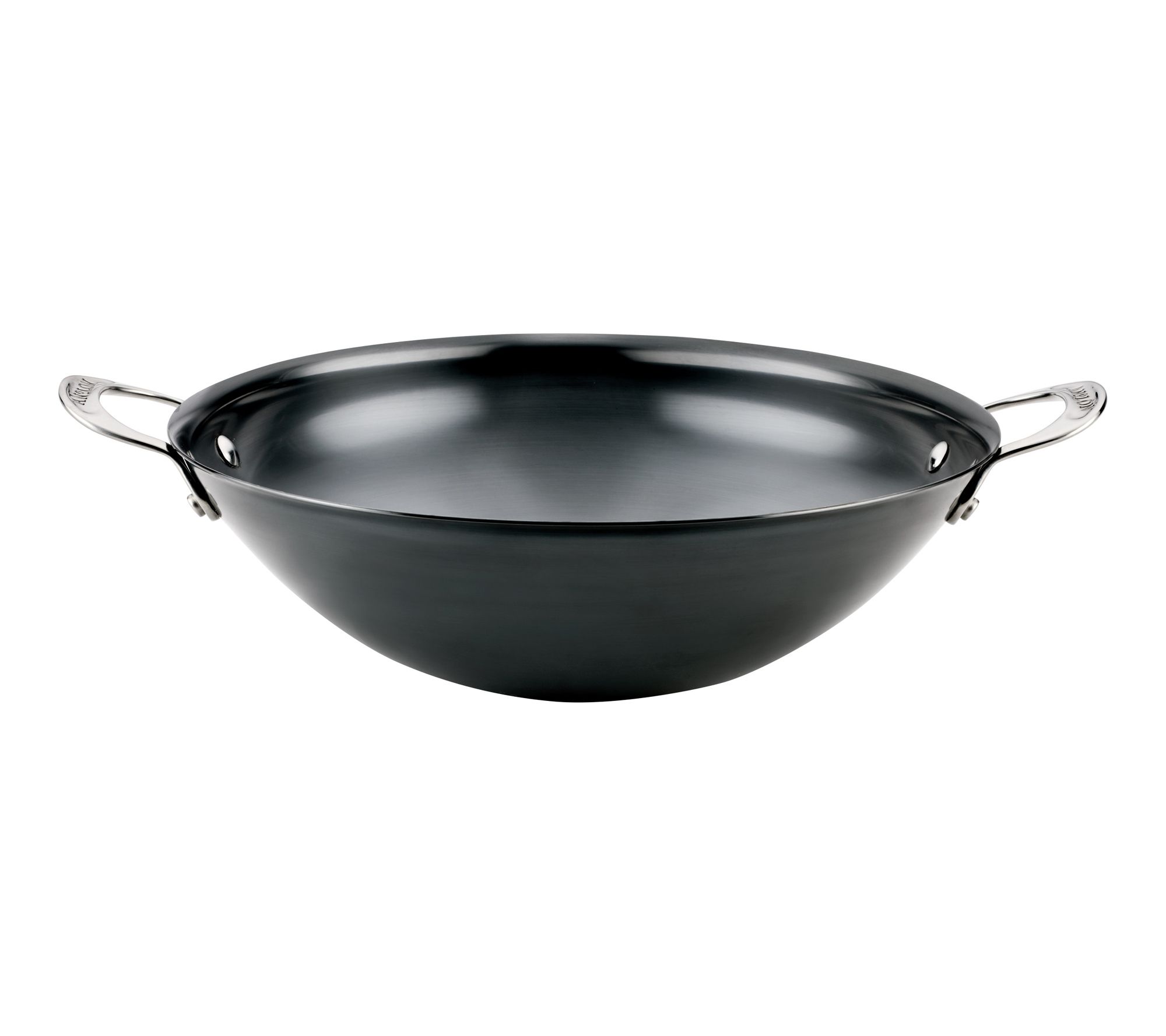 Anolon Everlast Carbon Steel Wok, 14 inch, Black