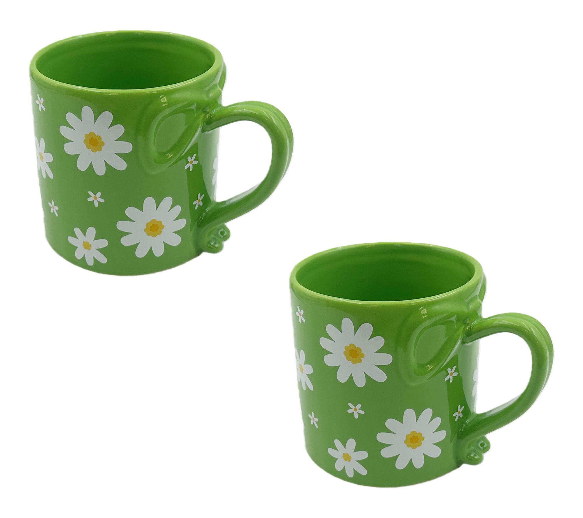  Temp-tations Set of (2) 16-oz Mugs with Figural Bow Handles