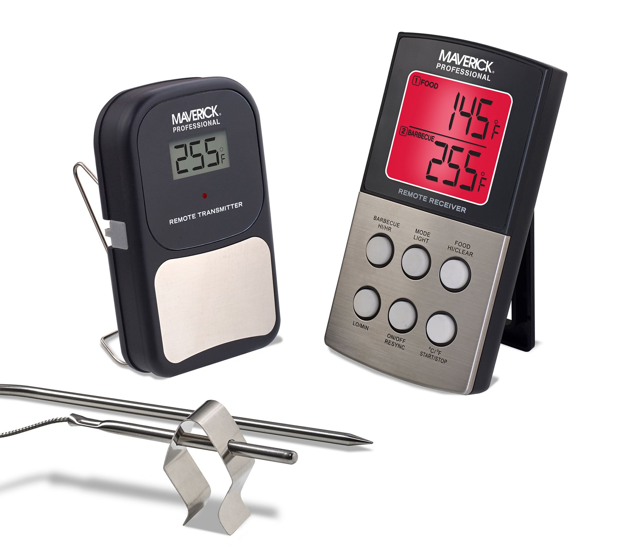 Maverick Long Range Remote Barbeque Thermometer , Dual Probe