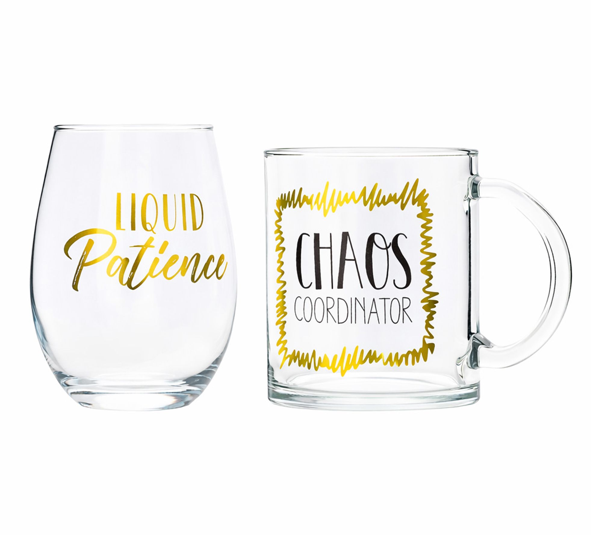 10 Strawberry Street Mother's Day Glass Gift Set Coffee & Wine