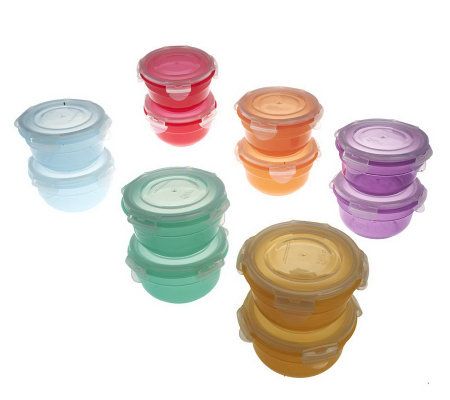 Lock & Lock 12-Piece Mini Bowl Multi-Color Storage Set - QVC.com