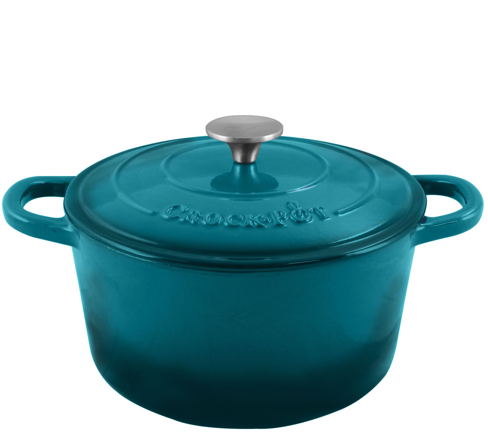 Crock-Pot Artisan 5-Quart Round Enameled Cast-Iron Dutch Oven