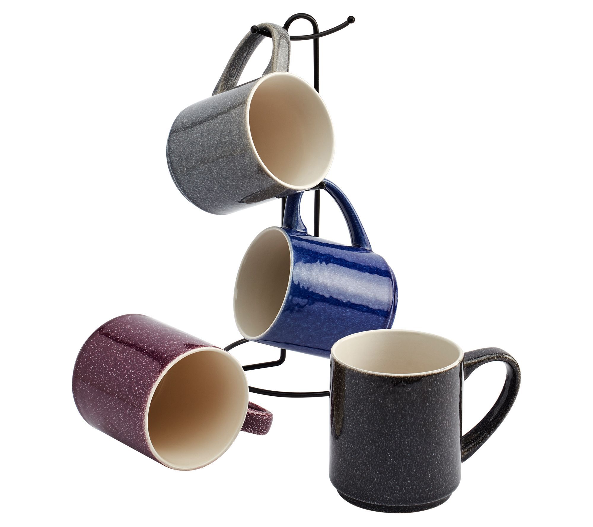 Tabletops Avenue 5Pc 22oz Reactive Mug Tree Set