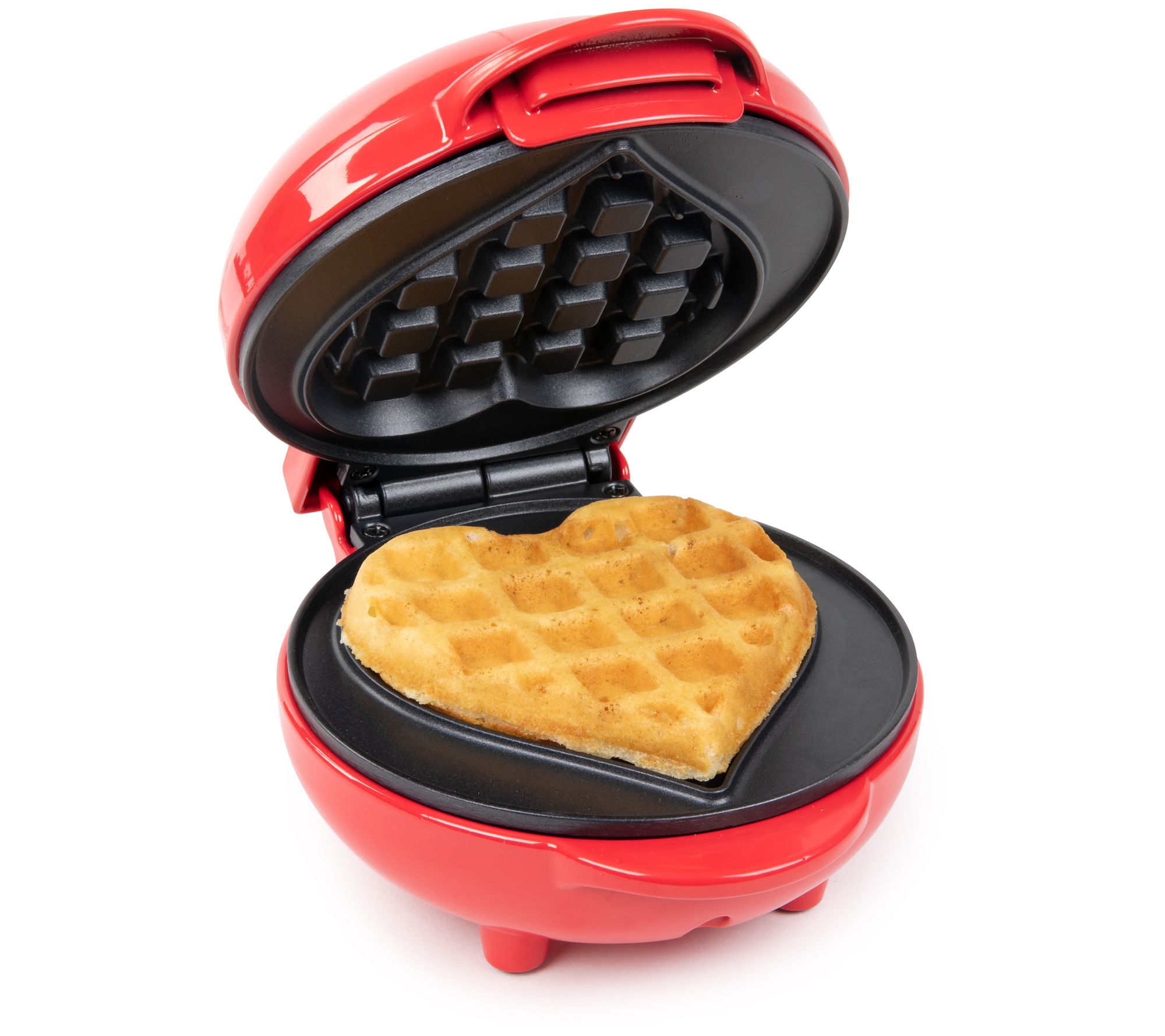 Dash Mini Heart Waffle Maker with Printed Hearts