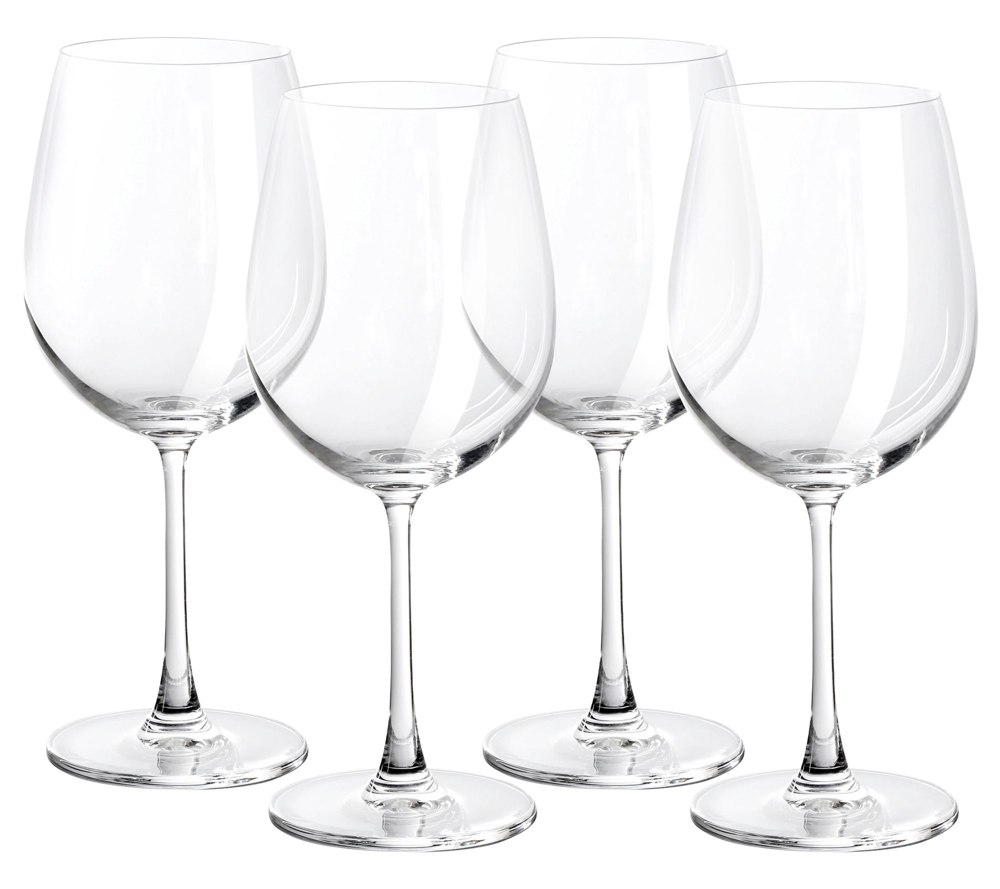 Set Of Four (4) Godinger Stemless Wine Glasses Shannon MONTEREY Iridescence