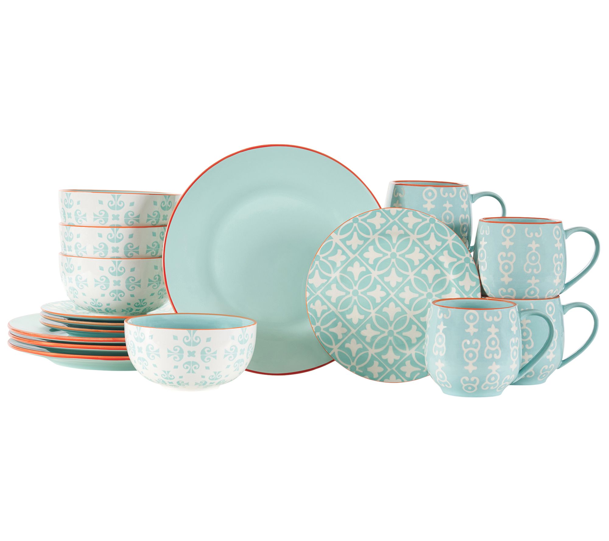 Baum Maggie Turquoise - 16pc Dinnerware Set