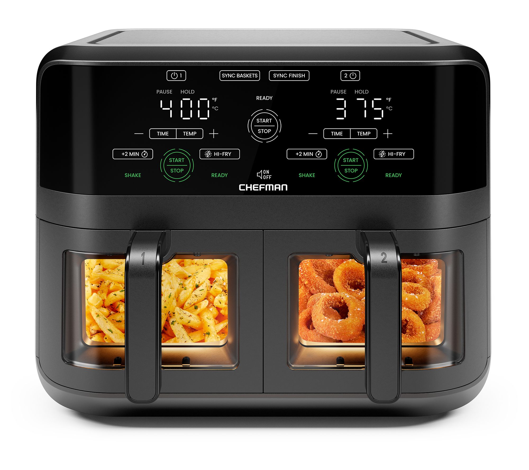 Chefman TurboFry Touch Dual Window 6-Qt Air Fryer