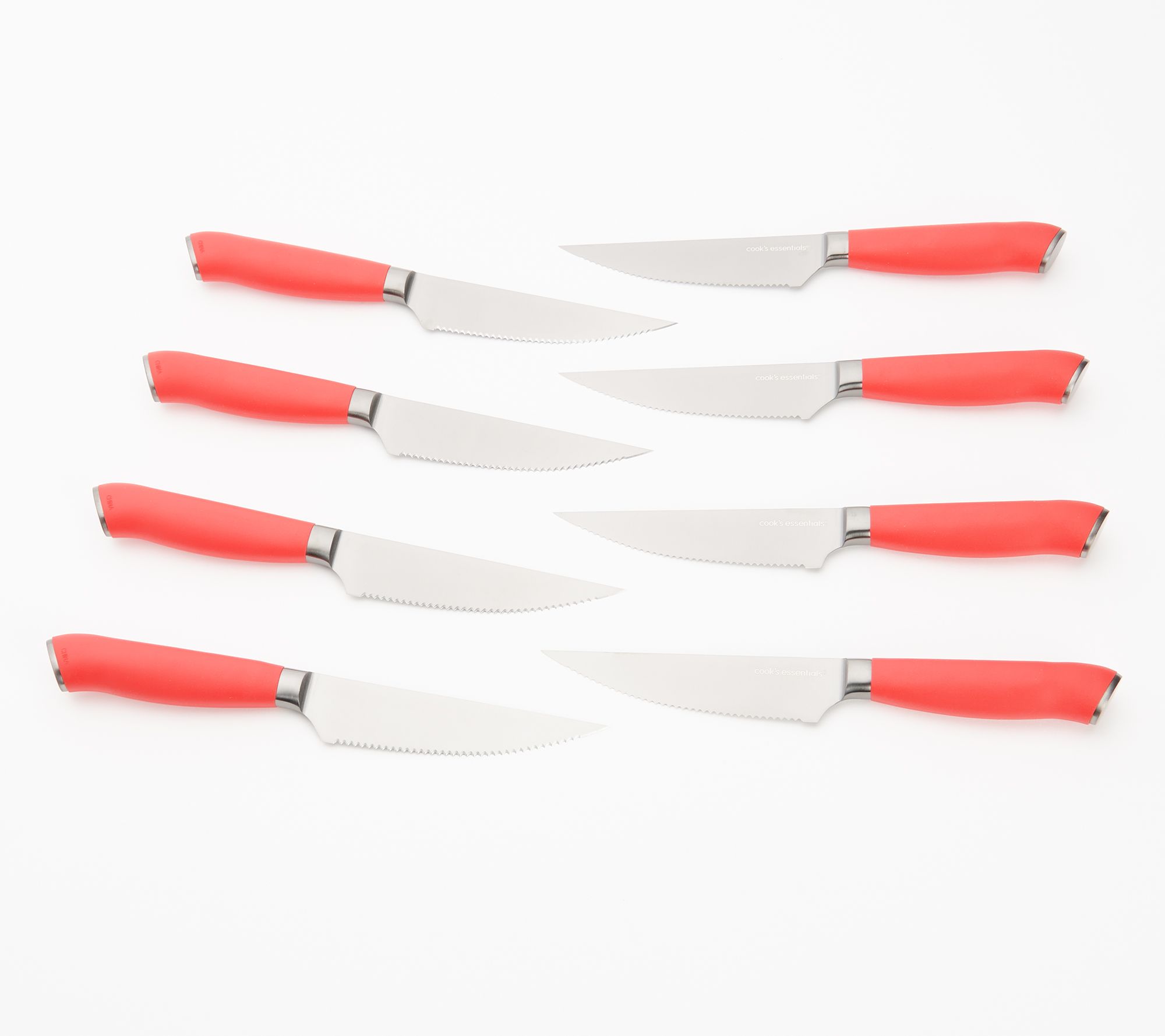"As Is" Cook's Essentials 8-Piece Japanese Steel Steak Knife Set